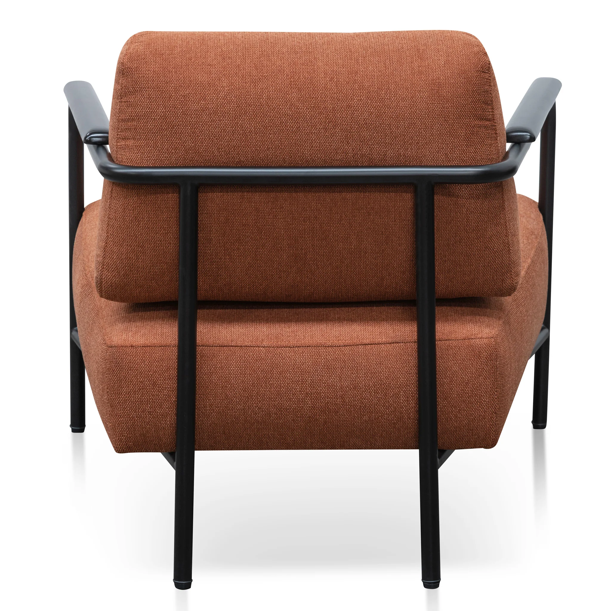 CLC6103-IG Fabric Armchair -  Burnt Orange - Black Legs - Image 5