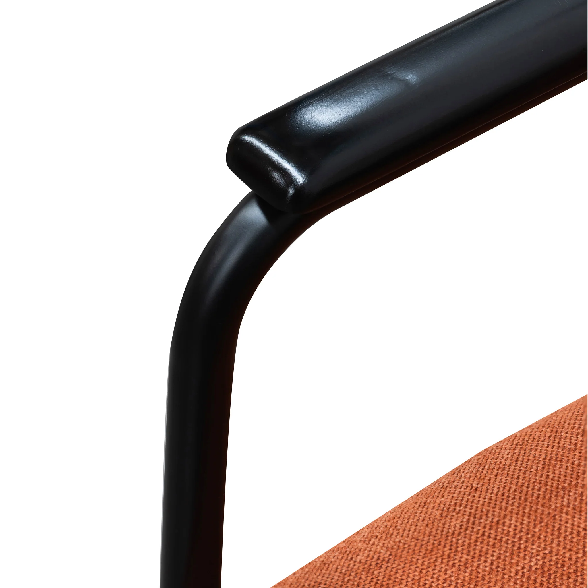 CLC6103-IG Fabric Armchair -  Burnt Orange - Black Legs - Image 9