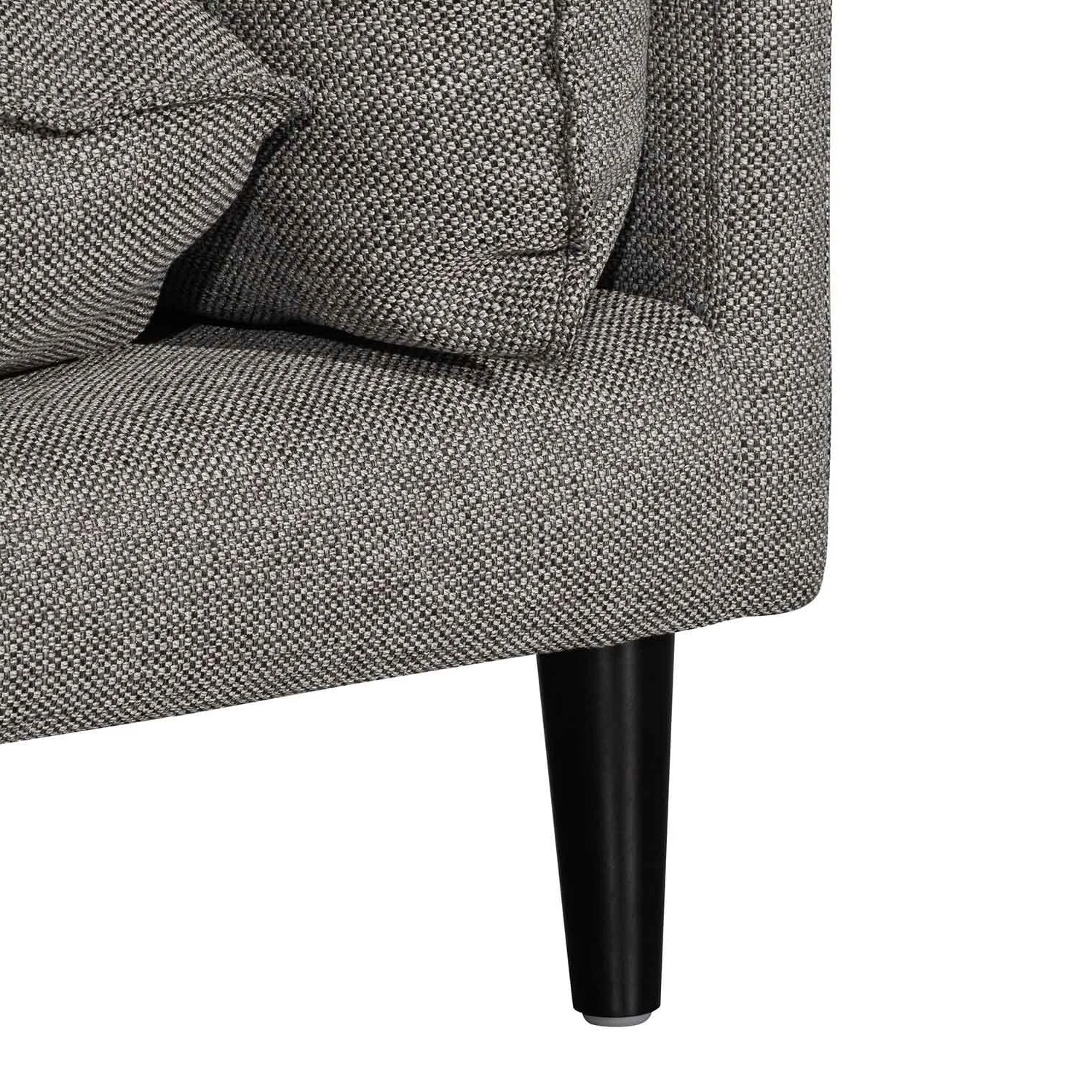 CLC6430-KSO 4 Seater Left Chaise Fabric Sofa - Graphite Grey - Image 10