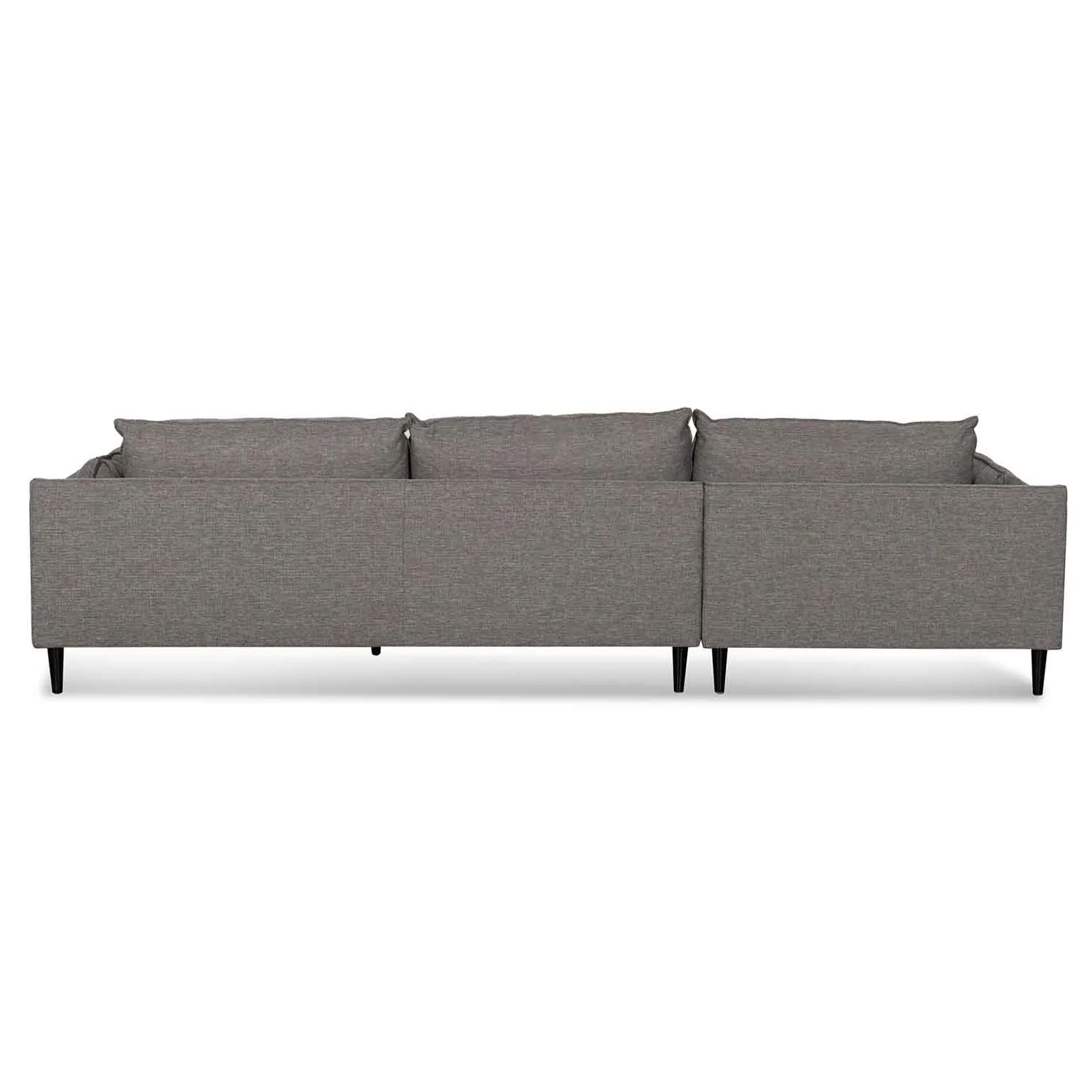 CLC6430-KSO 4 Seater Left Chaise Fabric Sofa - Graphite Grey - Image 4