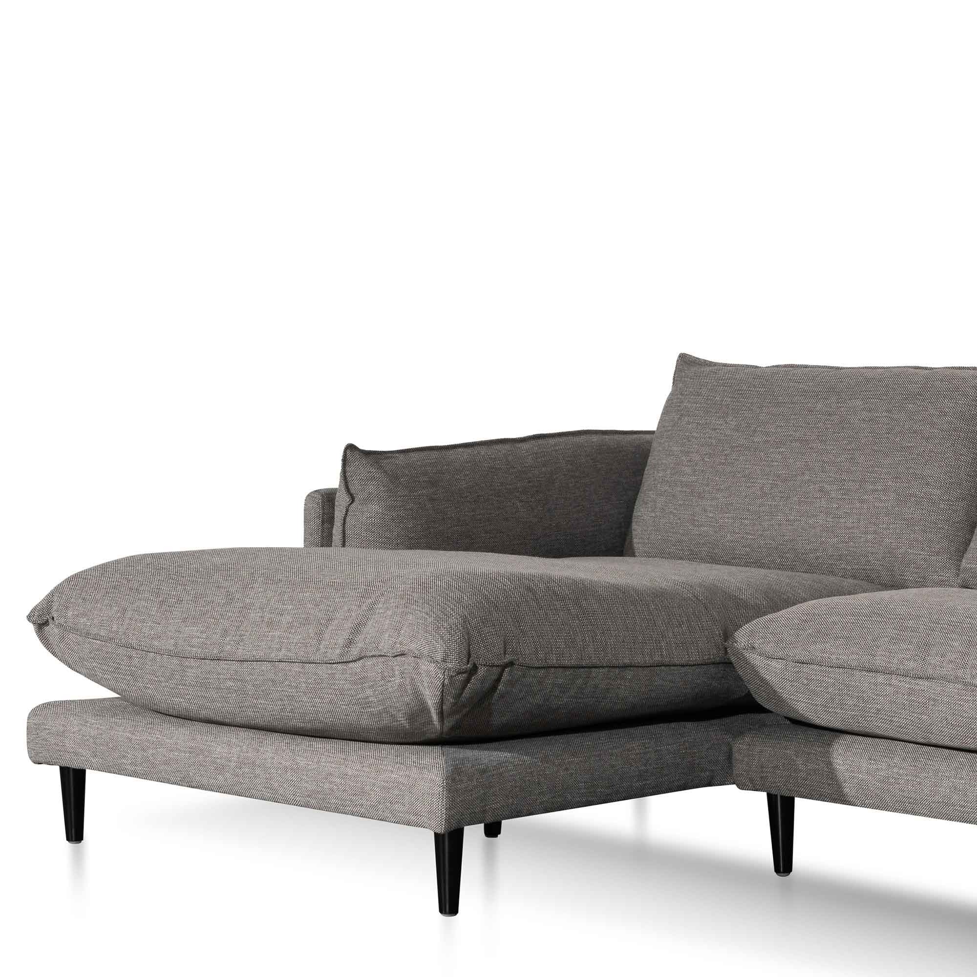 CLC6430-KSO 4 Seater Left Chaise Fabric Sofa - Graphite Grey - Image 5