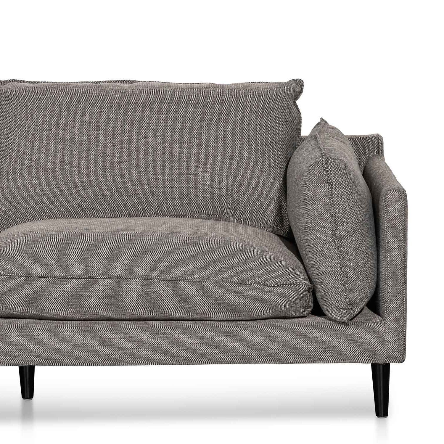 CLC6430-KSO 4 Seater Left Chaise Fabric Sofa - Graphite Grey - Image 7