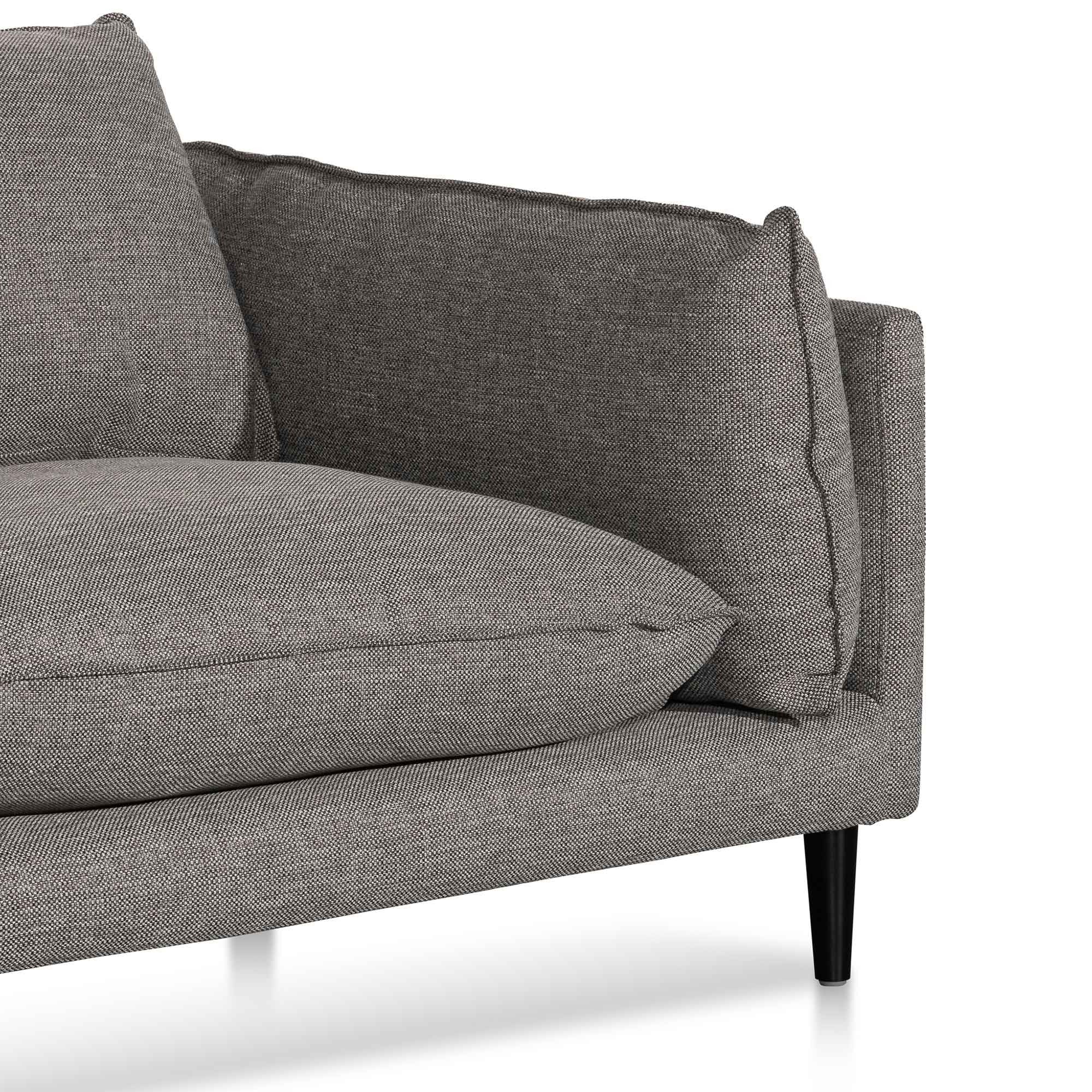 CLC6430-KSO 4 Seater Left Chaise Fabric Sofa - Graphite Grey - Image 9