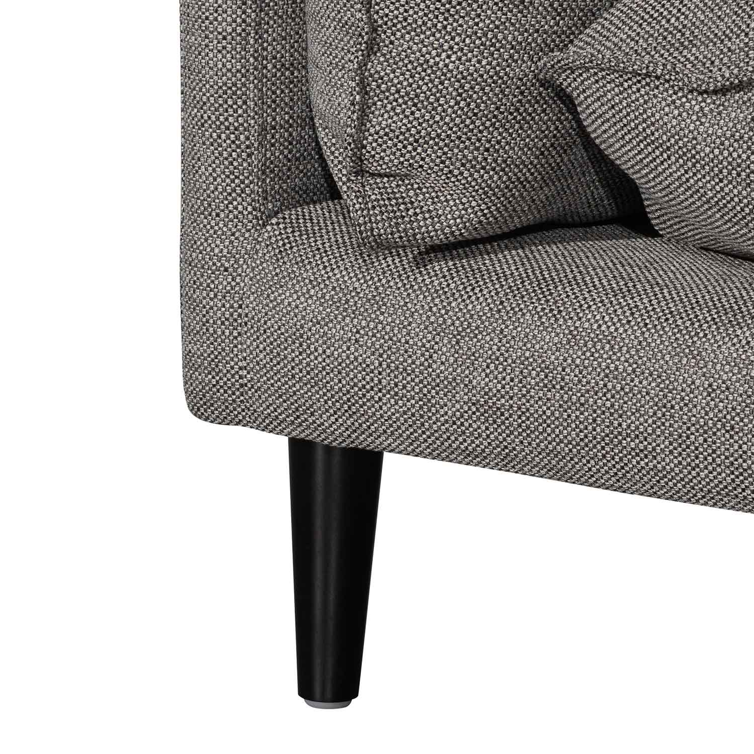 CLC6431-KSO 4 Seater Right Chaise Fabric Sofa - Graphite Grey - Image 10