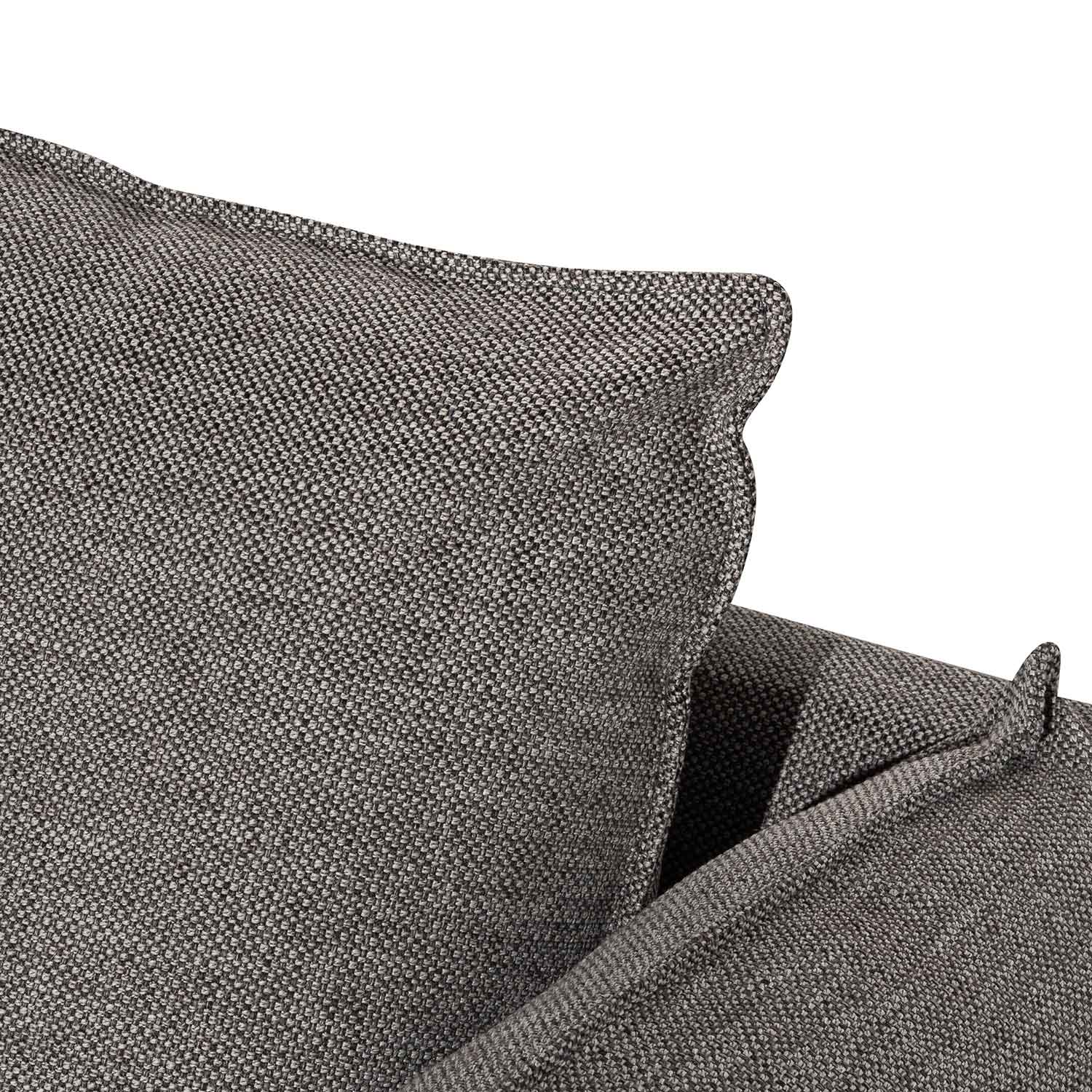 CLC6431-KSO 4 Seater Right Chaise Fabric Sofa - Graphite Grey - Image 11