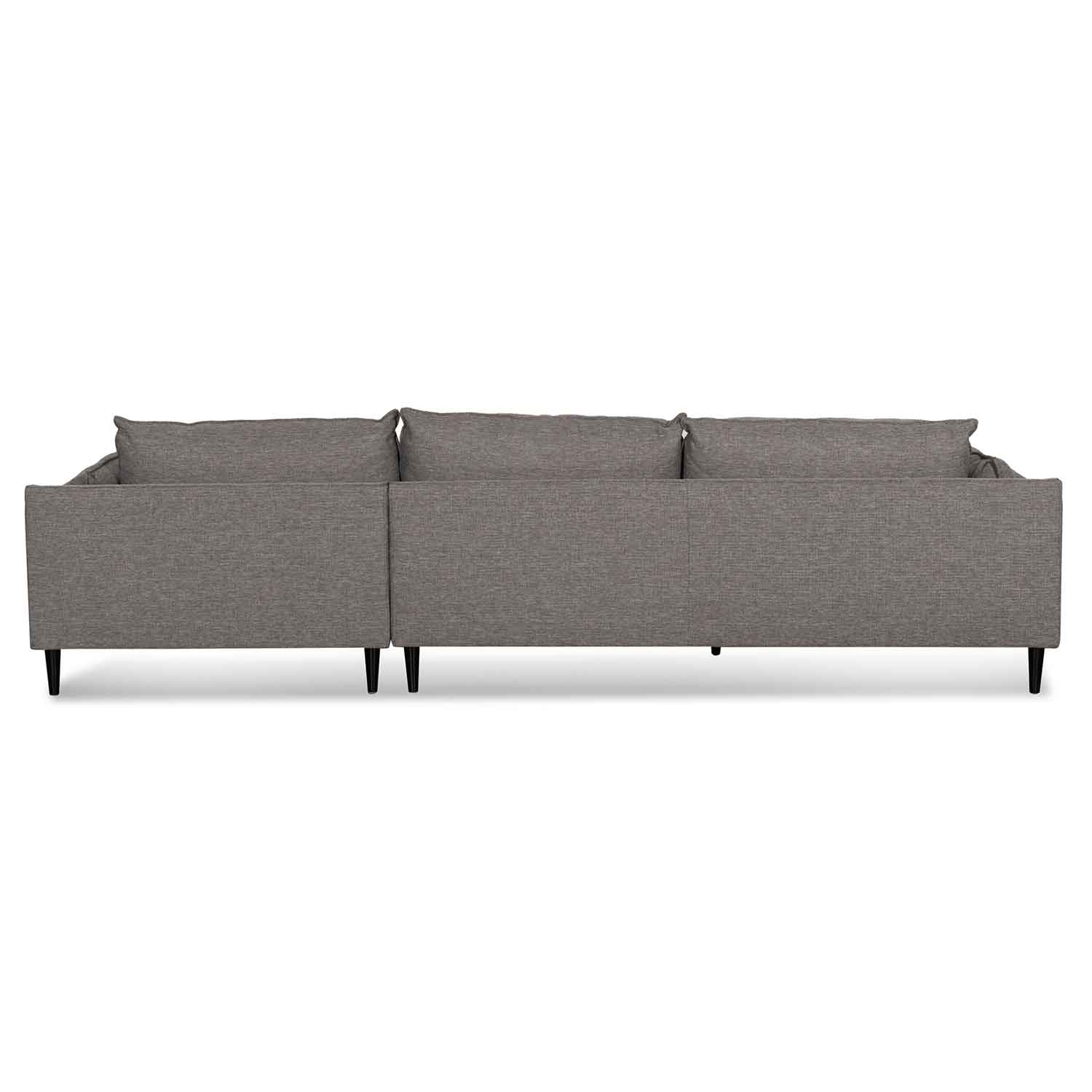 CLC6431-KSO 4 Seater Right Chaise Fabric Sofa - Graphite Grey - Image 4