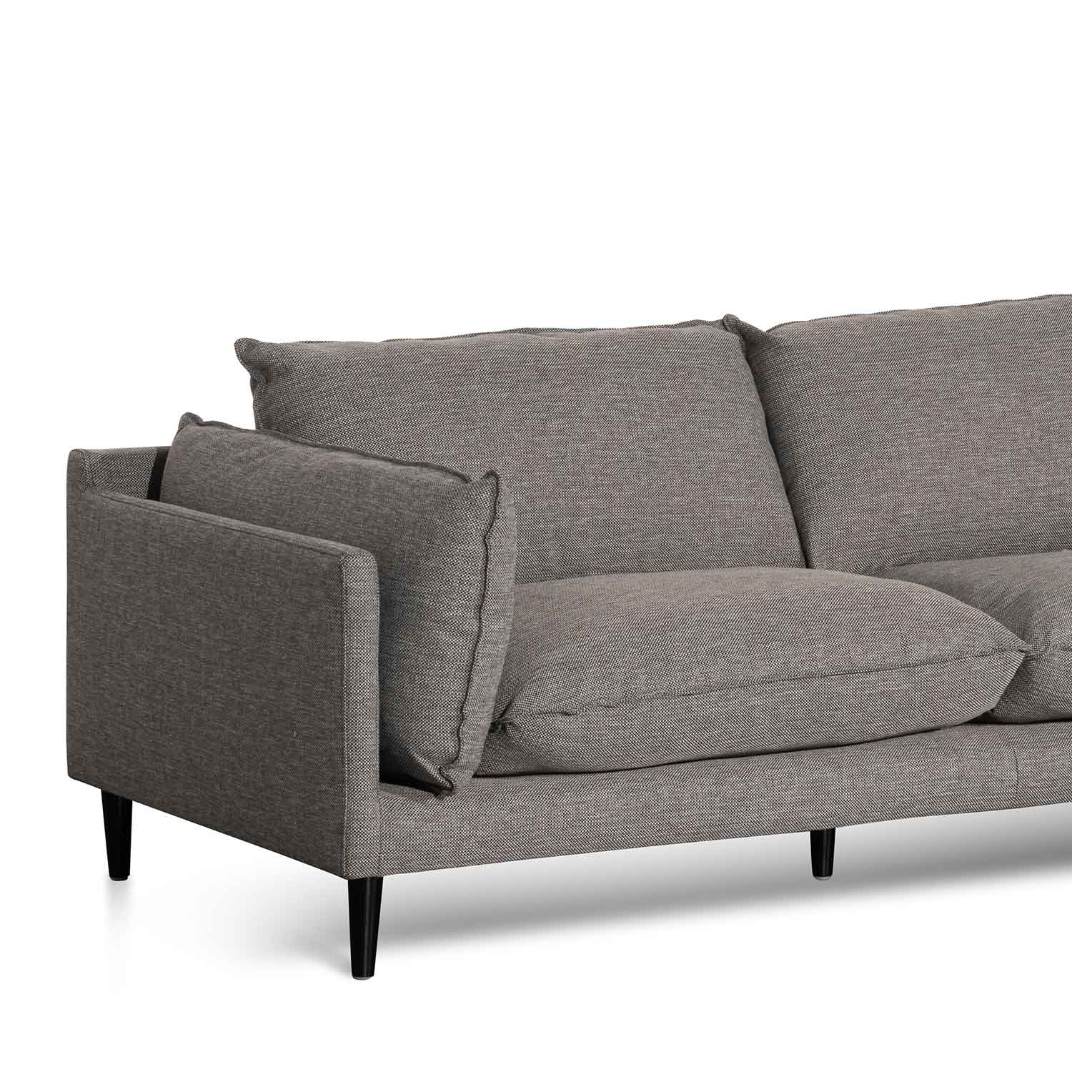 CLC6431-KSO 4 Seater Right Chaise Fabric Sofa - Graphite Grey - Image 6