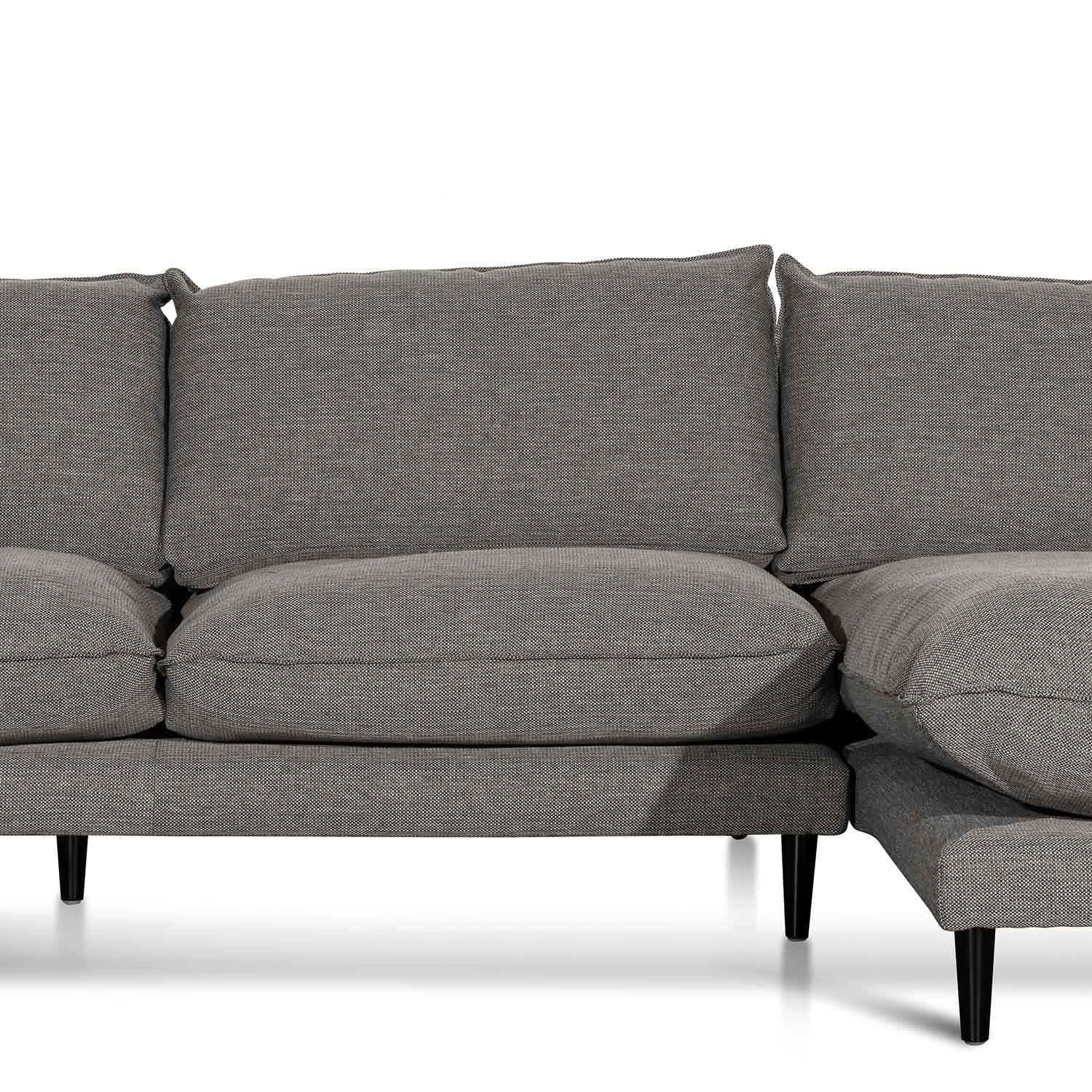 CLC6431-KSO 4 Seater Right Chaise Fabric Sofa - Graphite Grey - Image 8