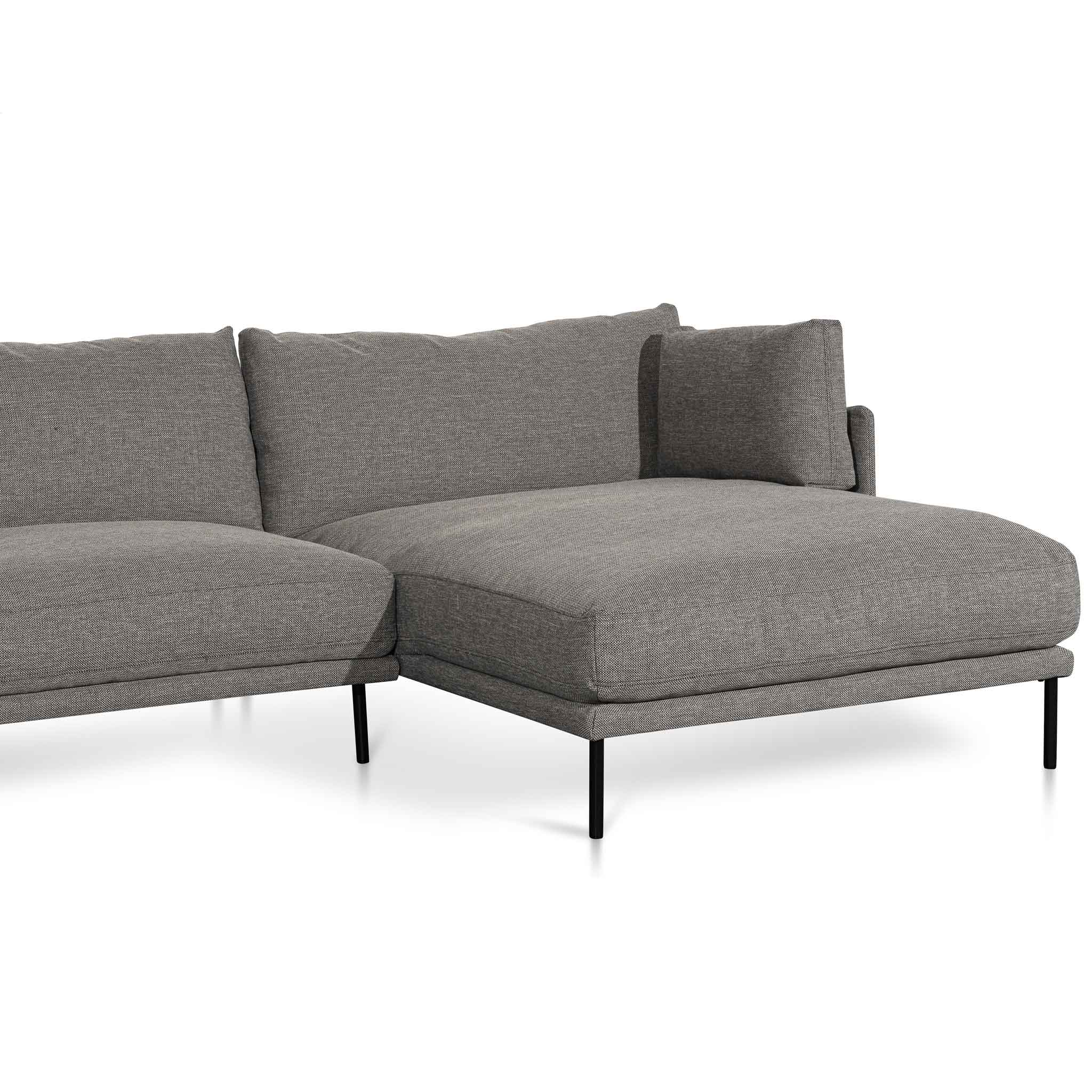 CLC6436-KSO 4 Seater Right Chaise Fabric Sofa - Graphite Grey - Image 3