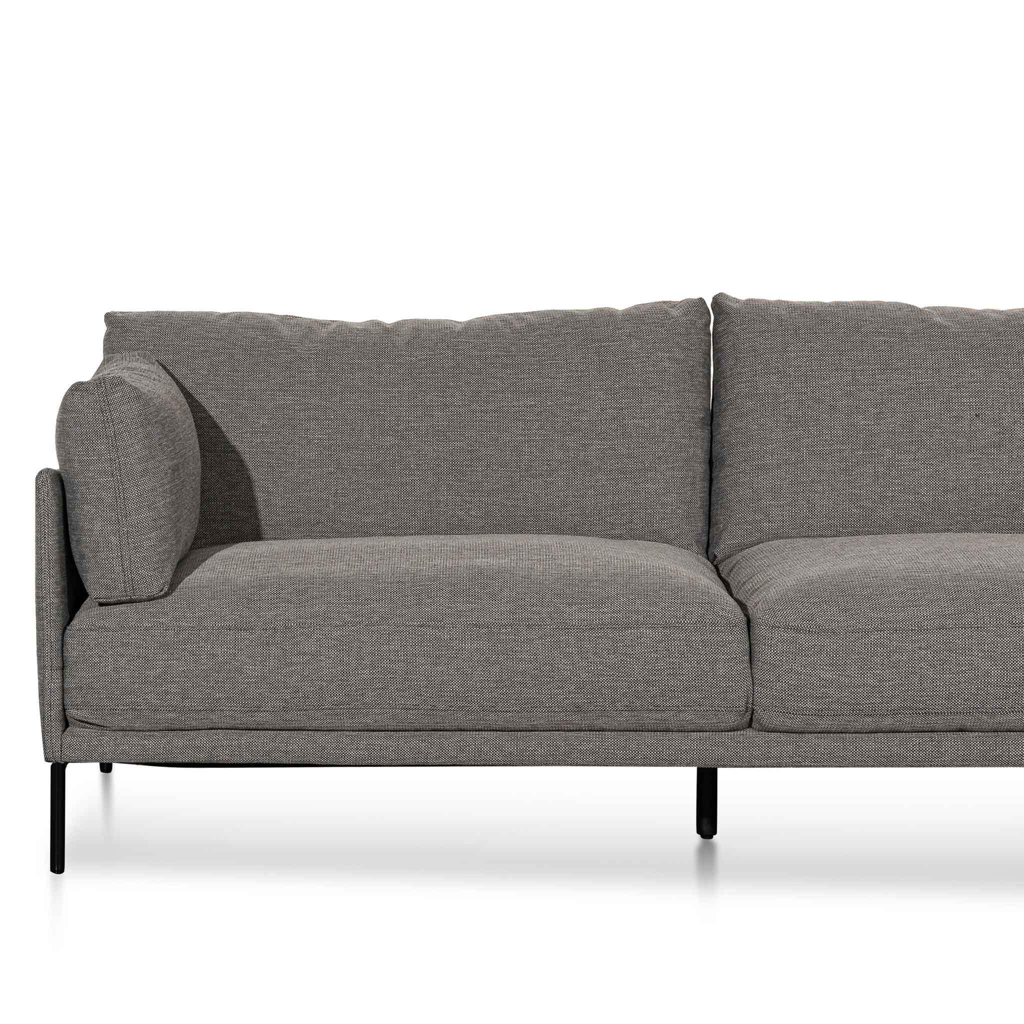CLC6436-KSO 4 Seater Right Chaise Fabric Sofa - Graphite Grey - Image 5