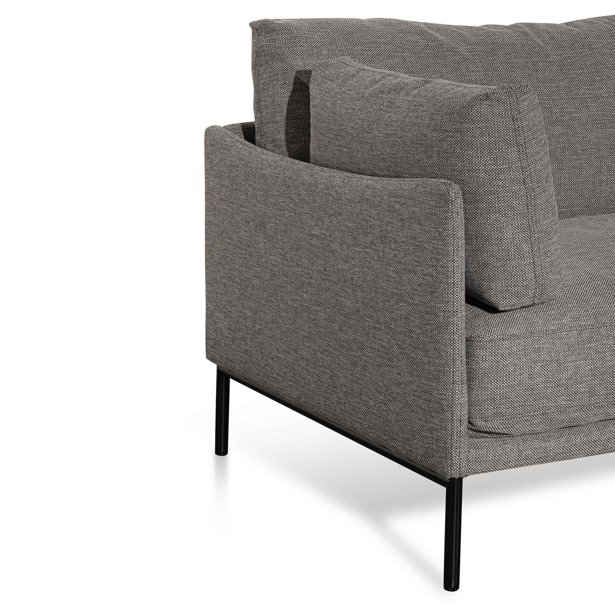 CLC6436-KSO 4 Seater Right Chaise Fabric Sofa - Graphite Grey - Image 8