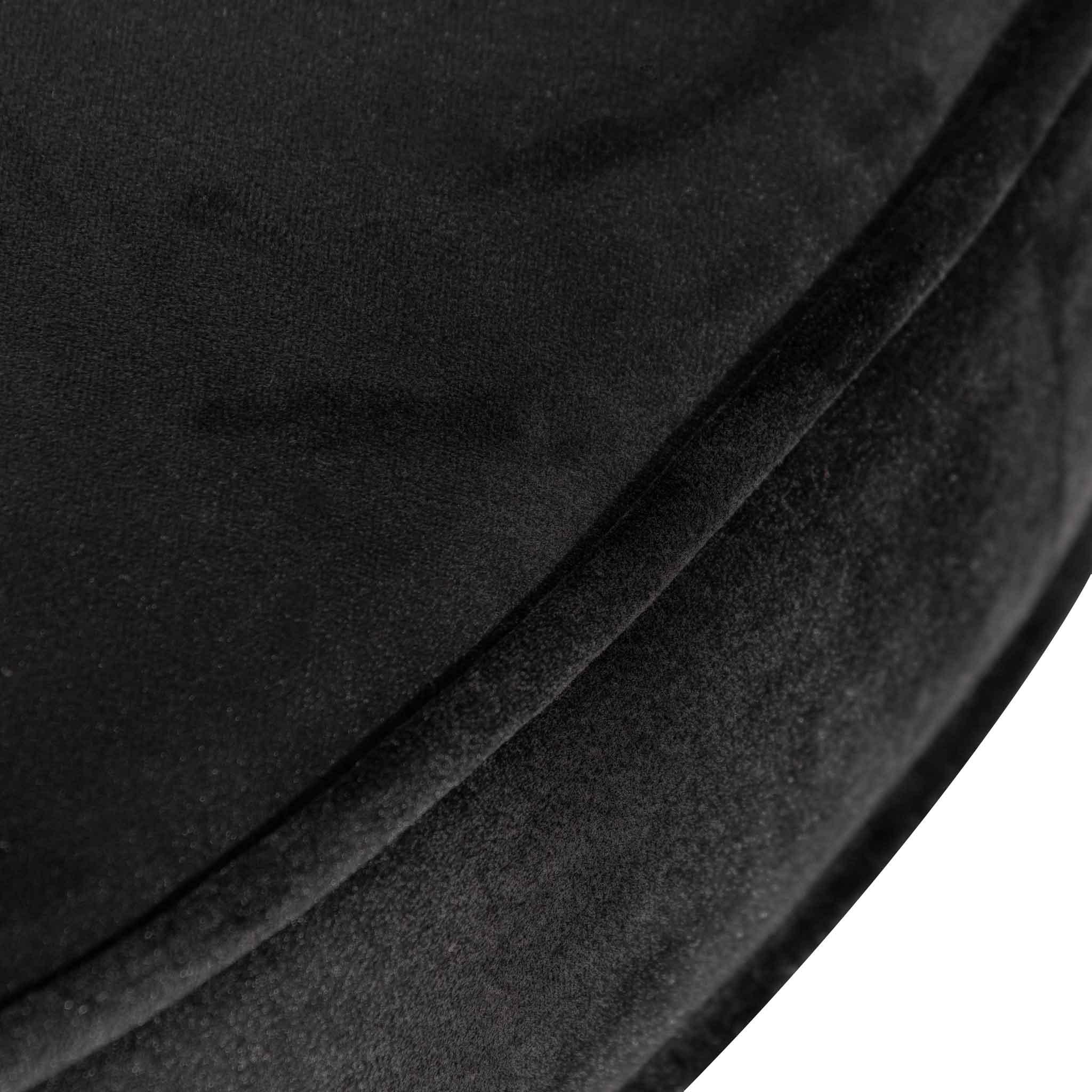 CLC6627-BS 100cmx46cm Ottoman - Black Velvet - Image 7