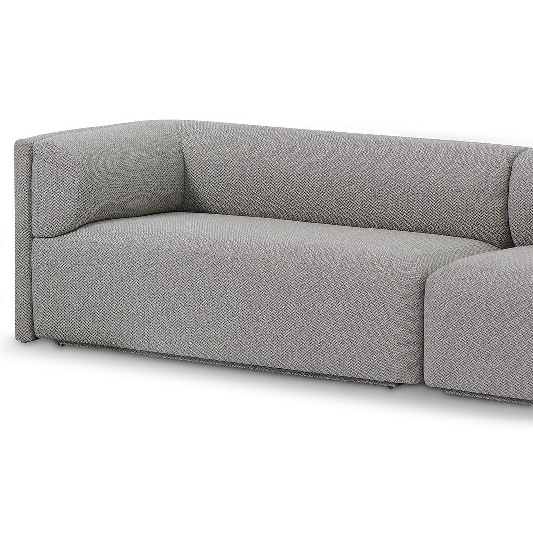 CLC6649-CA 4 Seater Fabric Sofa - Grey - Image 3