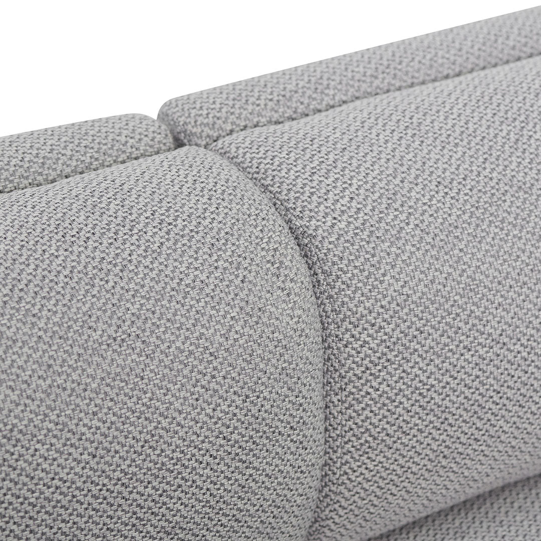 CLC6649-CA 4 Seater Fabric Sofa - Grey - Image 4