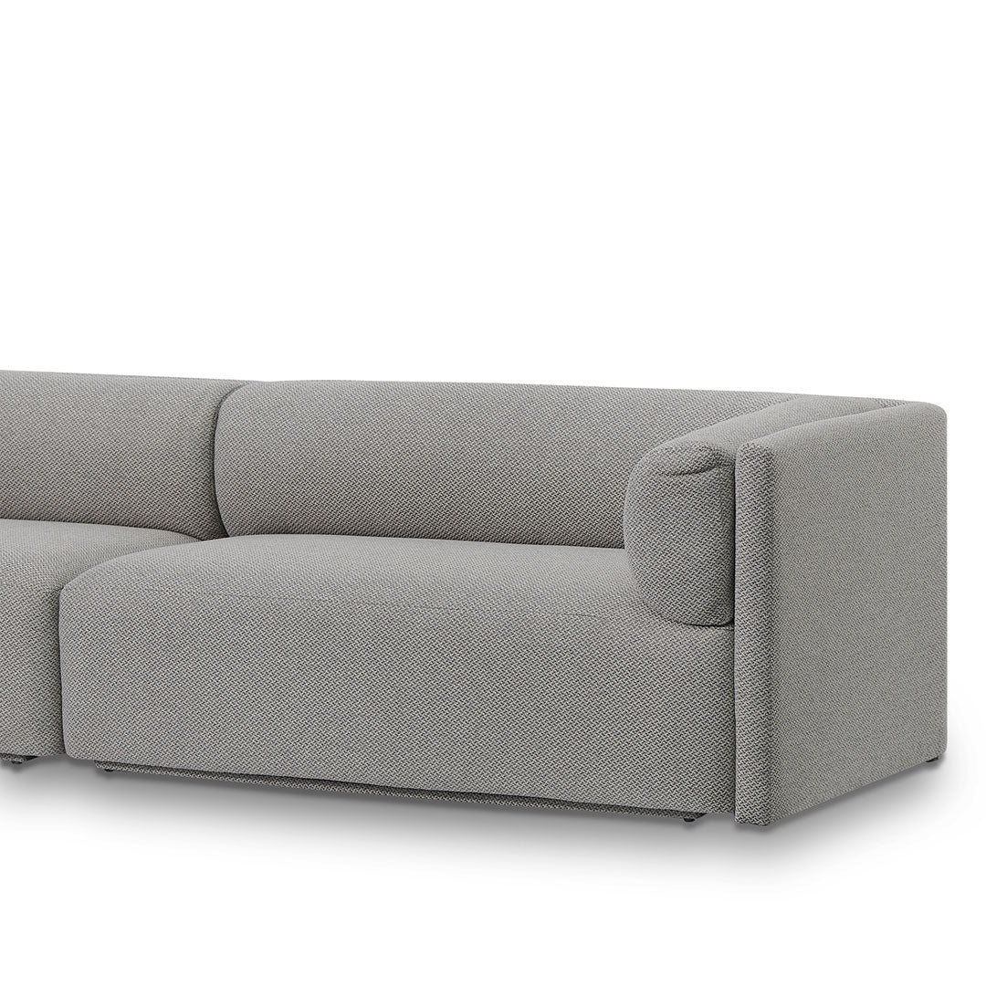 CLC6649-CA 4 Seater Fabric Sofa - Grey - Image 7