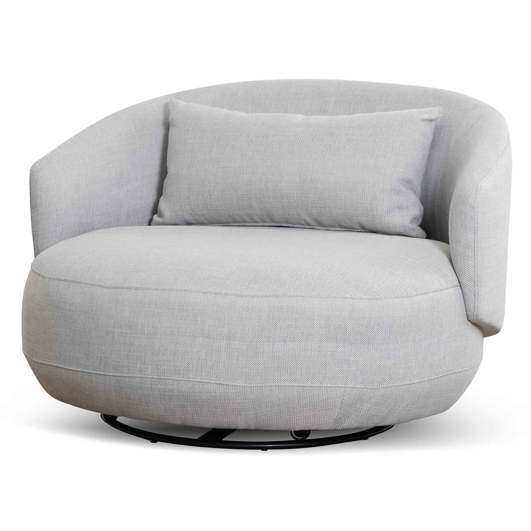 CLC6657-KSO Swivel Armchair - Light Texture Grey - Image 3