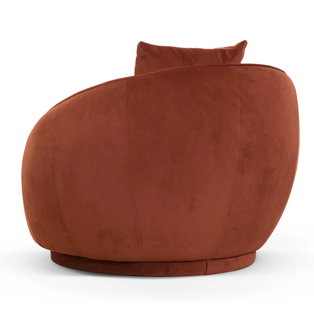 CLC6747-FS Velvet Armchair - Rustic Orange - Image 5