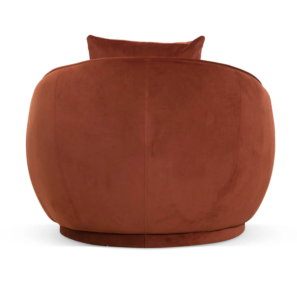 CLC6747-FS Velvet Armchair - Rustic Orange - Image 6