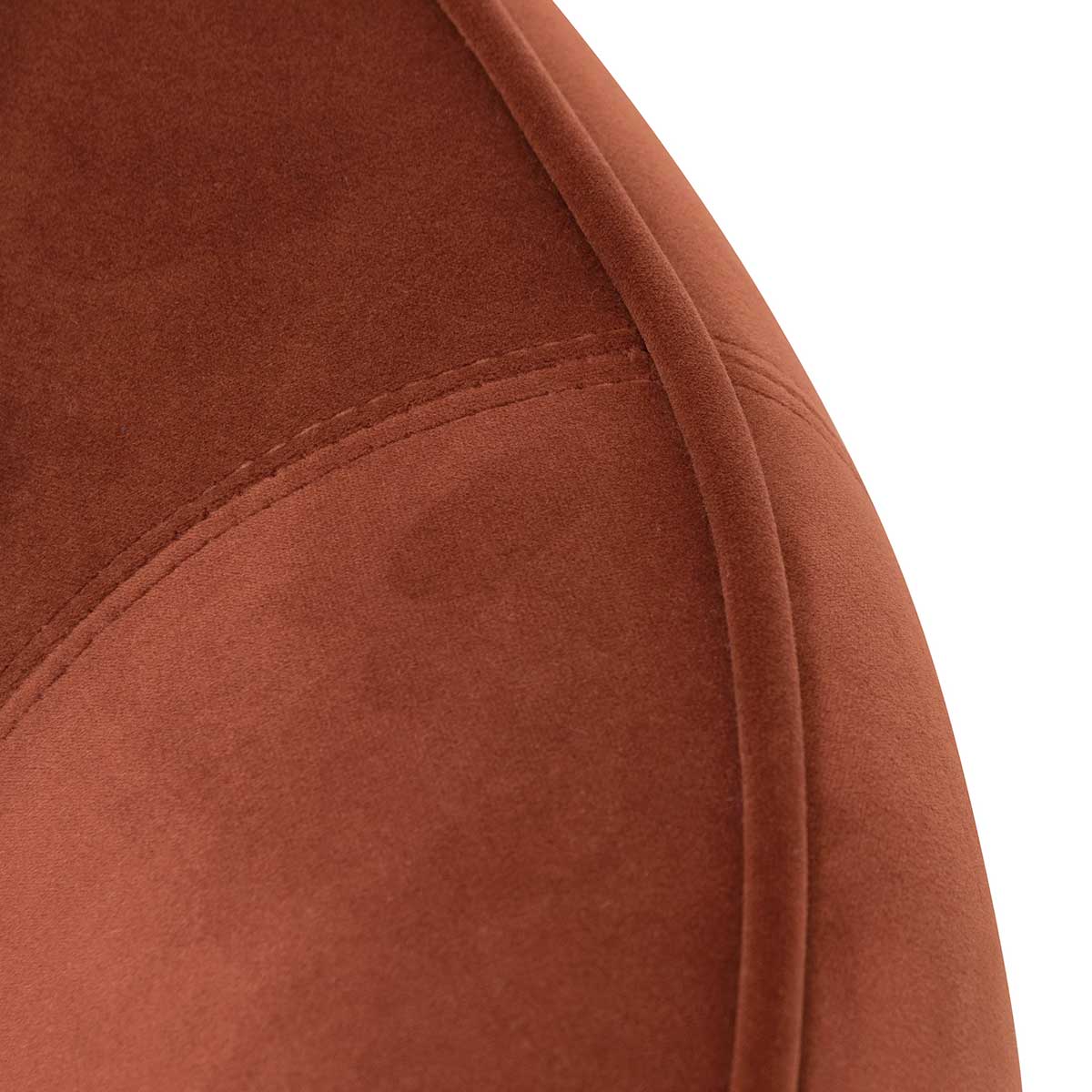 CLC6747-FS Velvet Armchair - Rustic Orange - Image 8