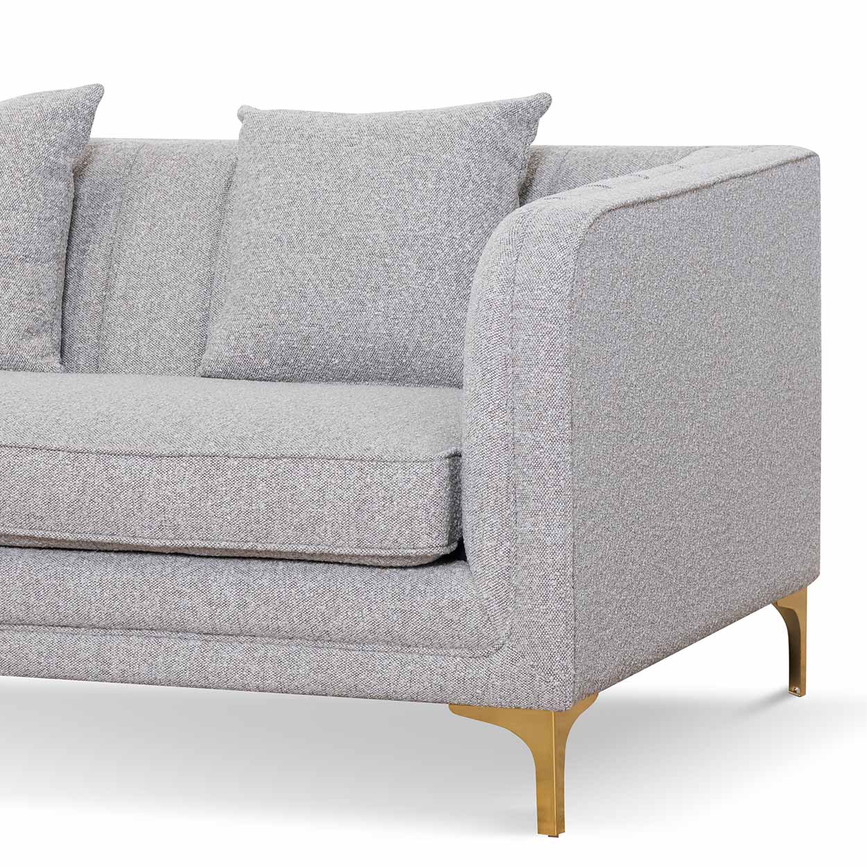 CLC6750-FS 3 Seater Sofa - Ash Grey Boucle - Image 5