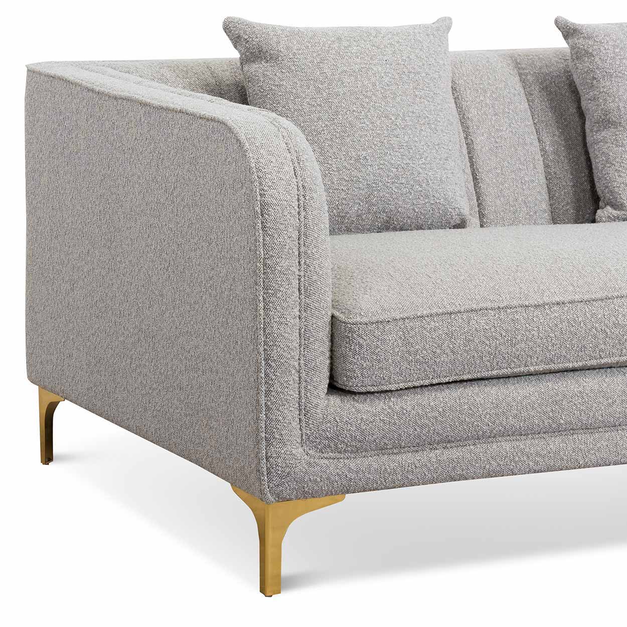 CLC6750-FS 3 Seater Sofa - Ash Grey Boucle - Image 9
