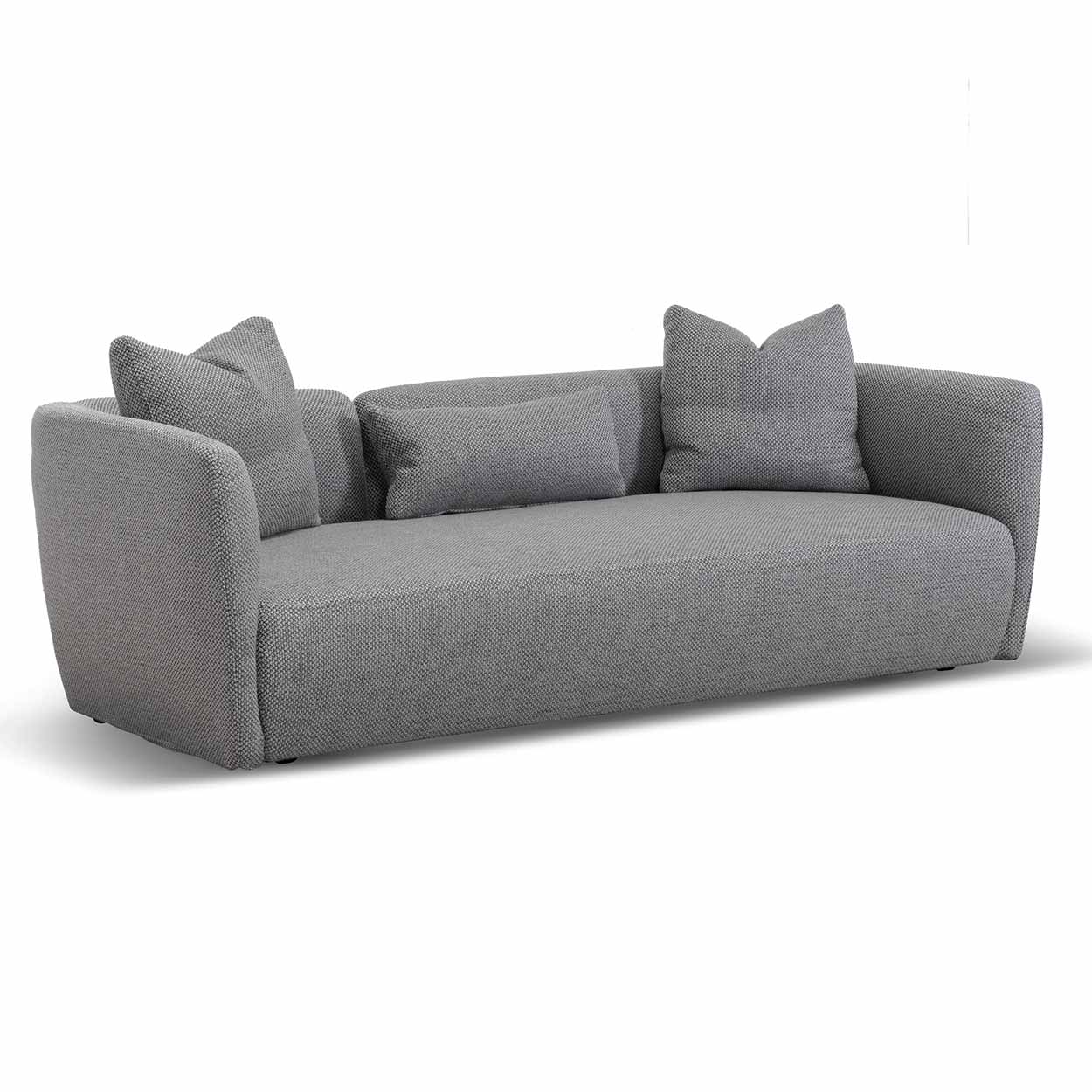 CLC6824-YY 3 Seater Fabric Sofa - Noble Grey - Image 3