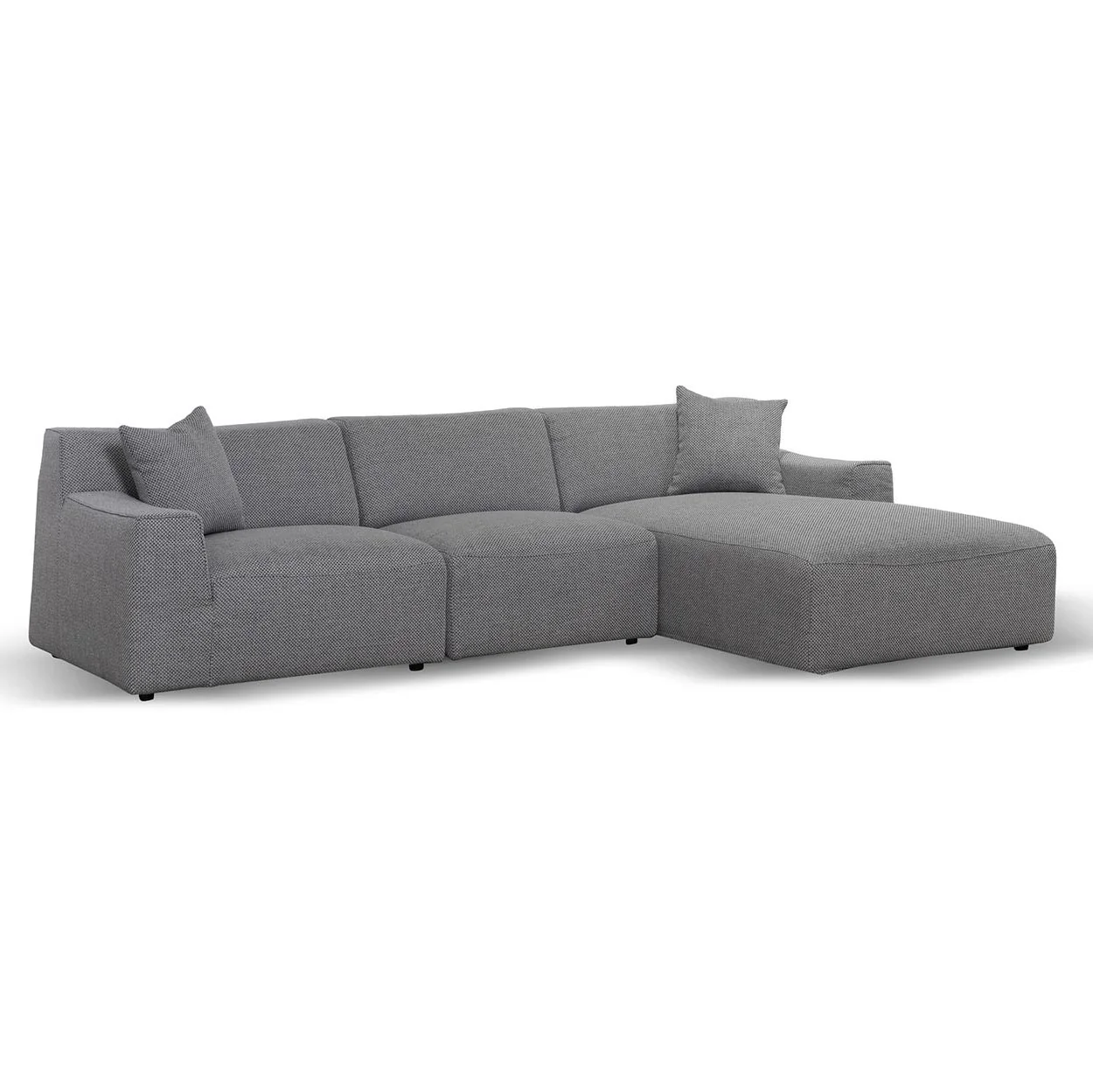 CLC6826-YY 3 Seater Right Chaise Sofa - Noble Grey - Image 3
