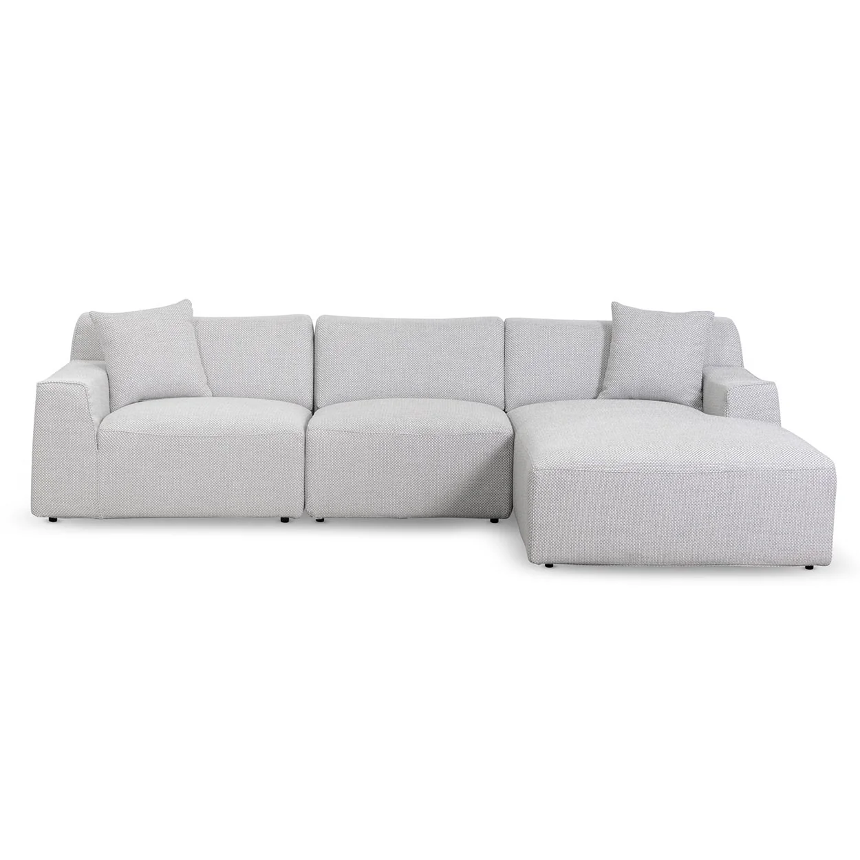 CLC6827-YY 3 Seater Right Chaise Sofa - Passive Grey - Image 2