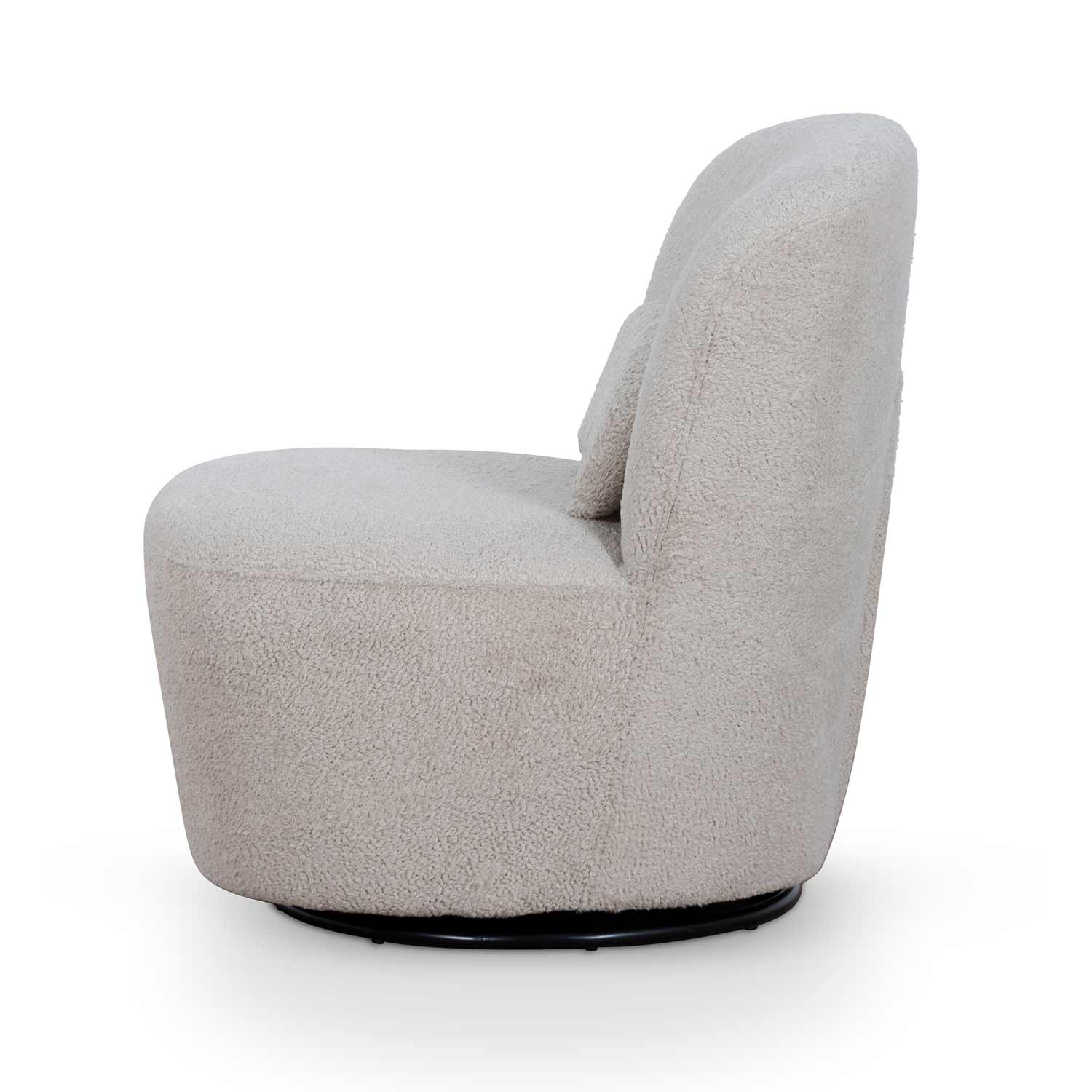 CLC6835-CA Swivel Lounge Chair - Ivory Teddy - Image 4