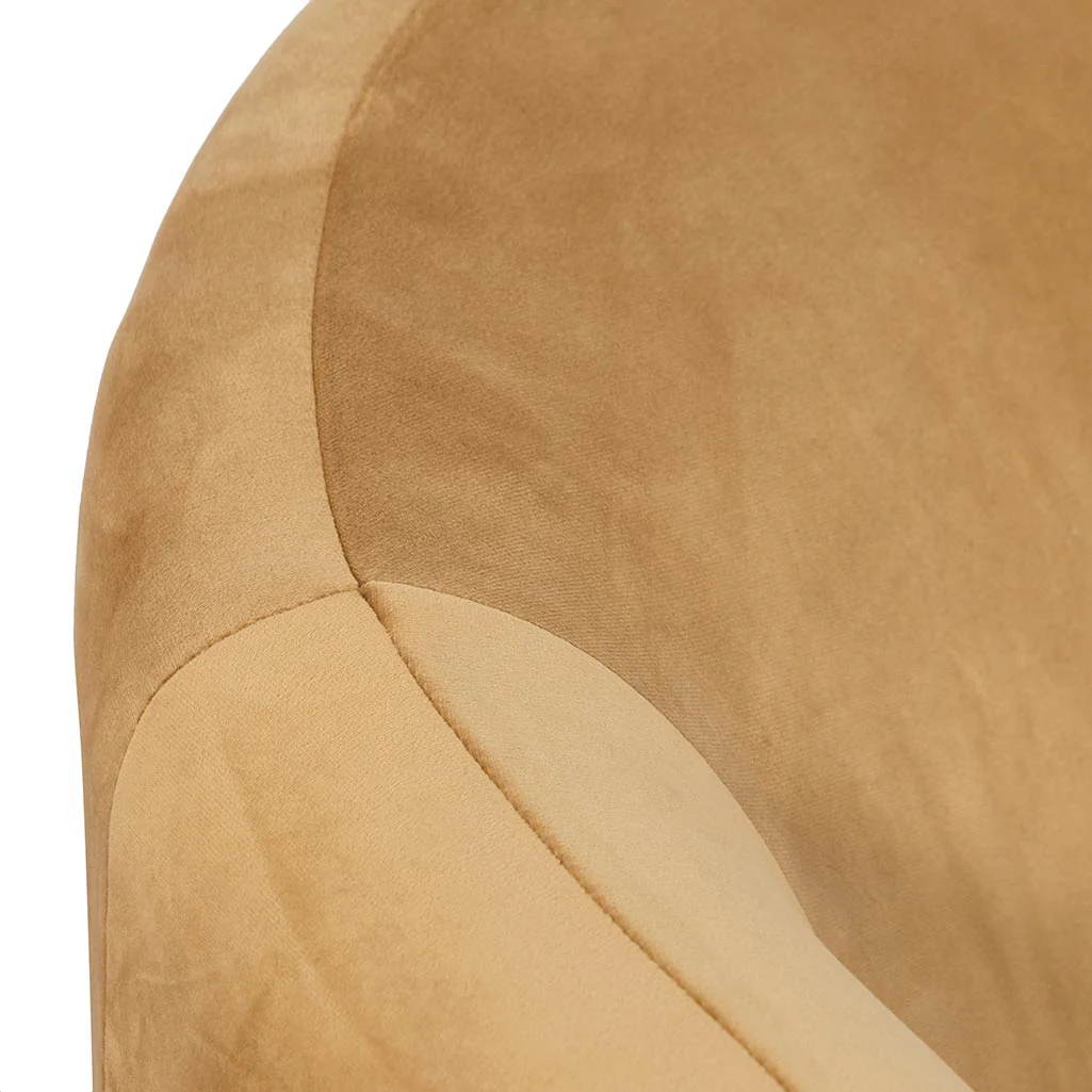 CLC6866-CA Velvet Armchair - Mustard - Image 10