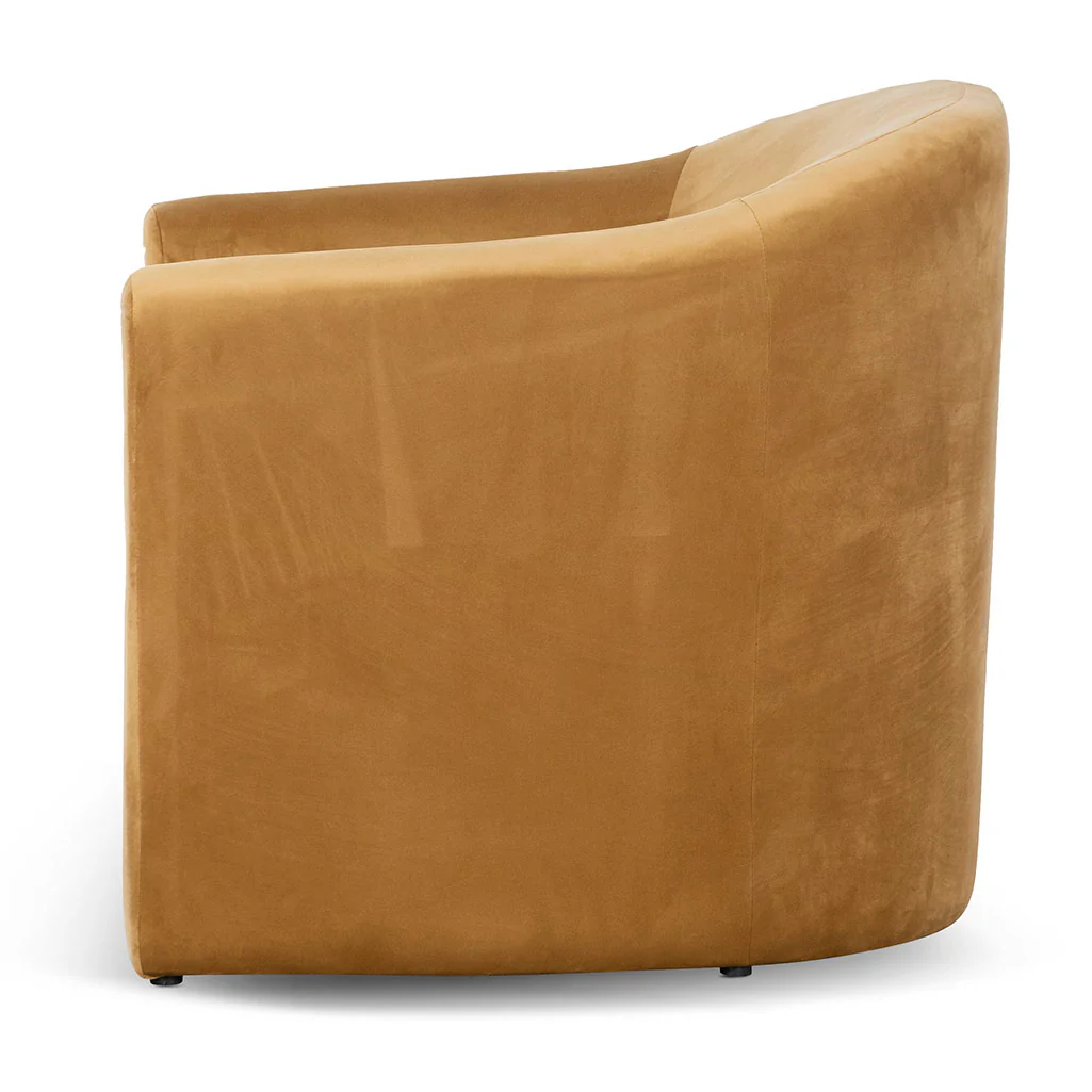CLC6866-CA Velvet Armchair - Mustard - Image 4