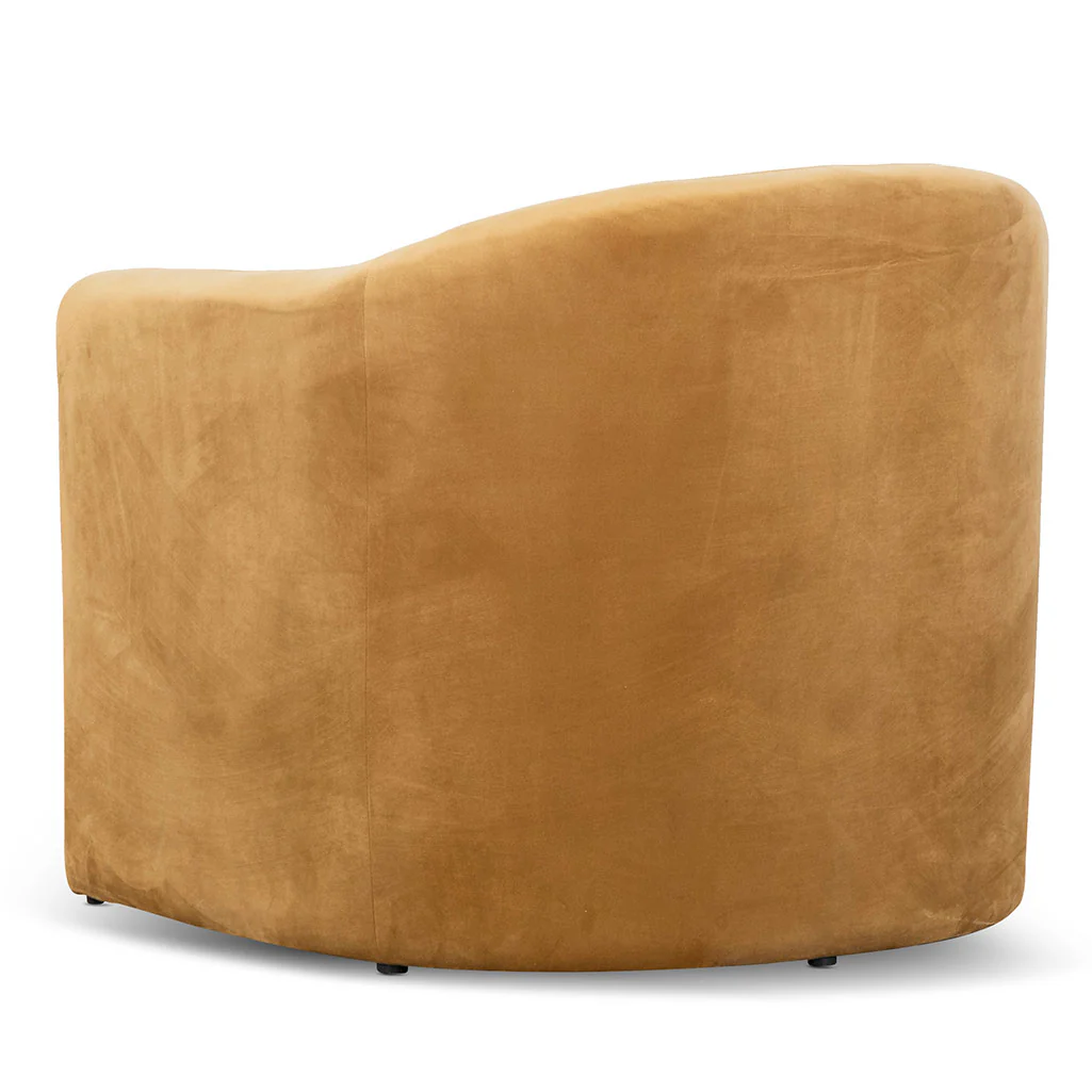 CLC6866-CA Velvet Armchair - Mustard - Image 5