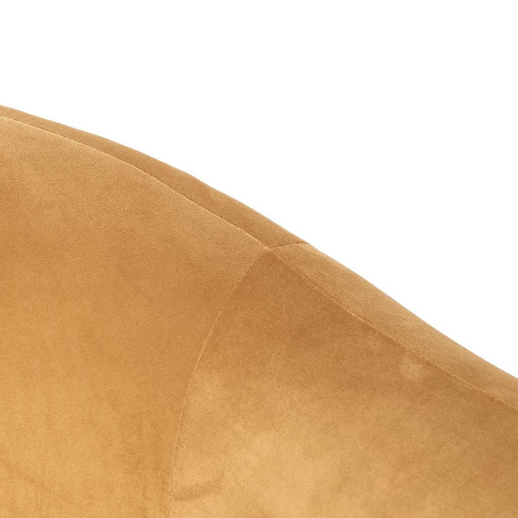 CLC6866-CA Velvet Armchair - Mustard - Image 7