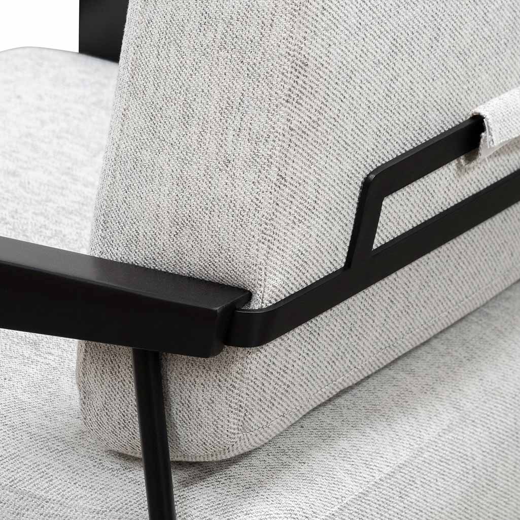 CLC6889-SD Fabric Lounge Chair - Silver Grey - Image 6