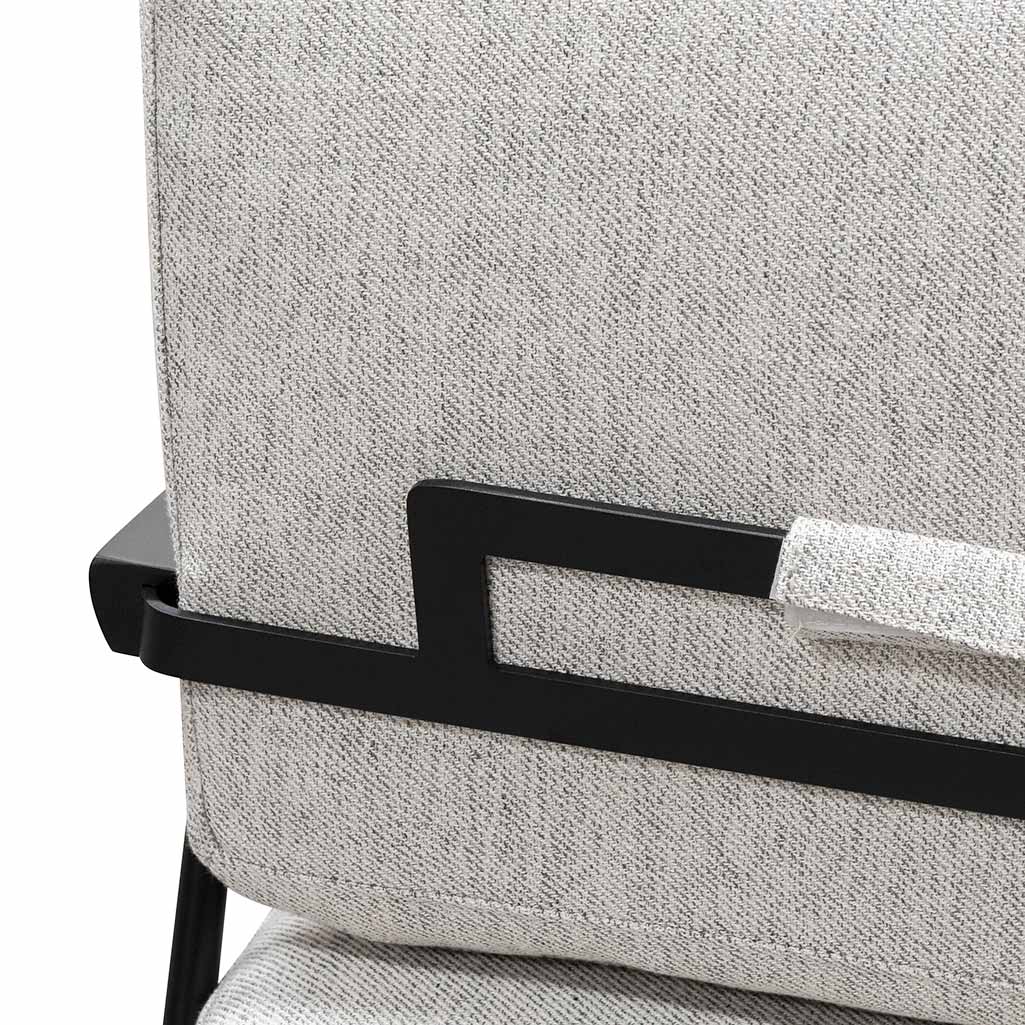 CLC6889-SD Fabric Lounge Chair - Silver Grey - Image 7