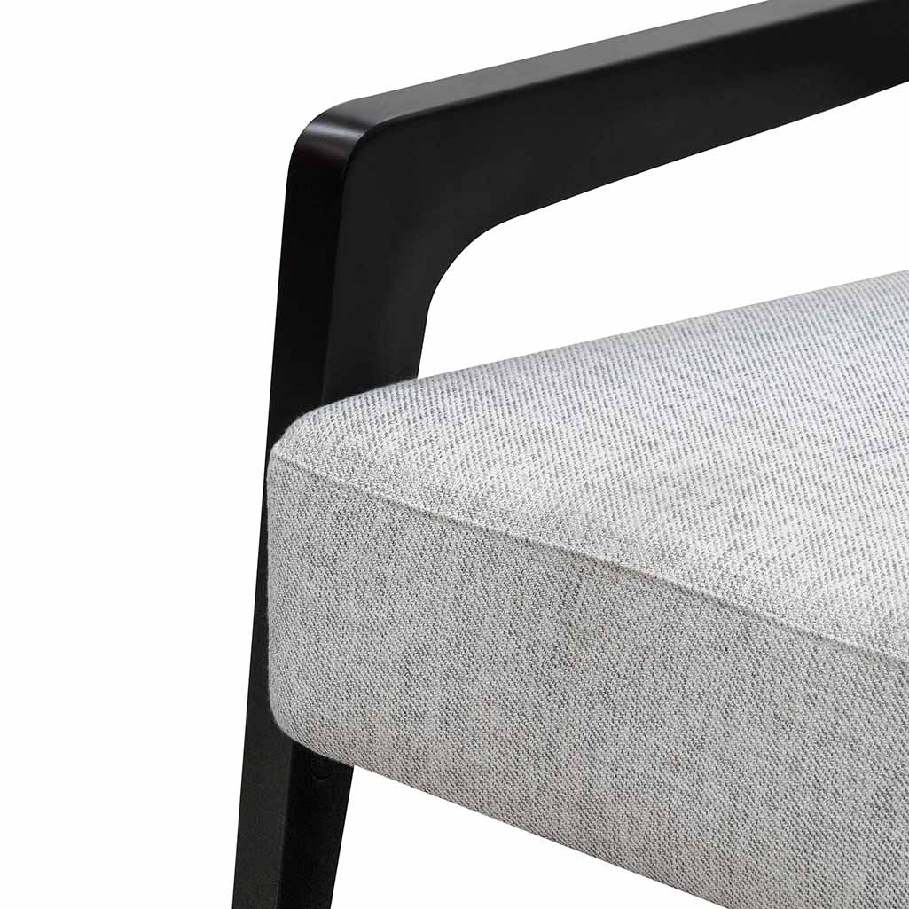 CLC6889-SD Fabric Lounge Chair - Silver Grey - Image 8
