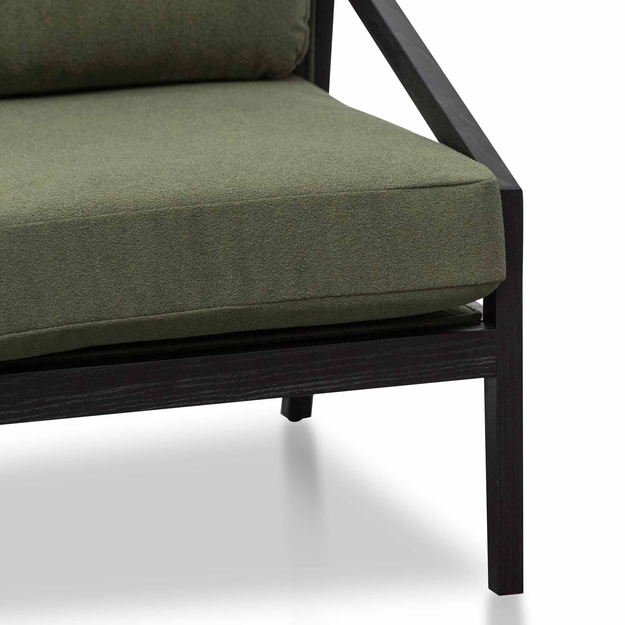 CLC6994-NI Green Fabric Lounge Chair - Black Frame - Image 6