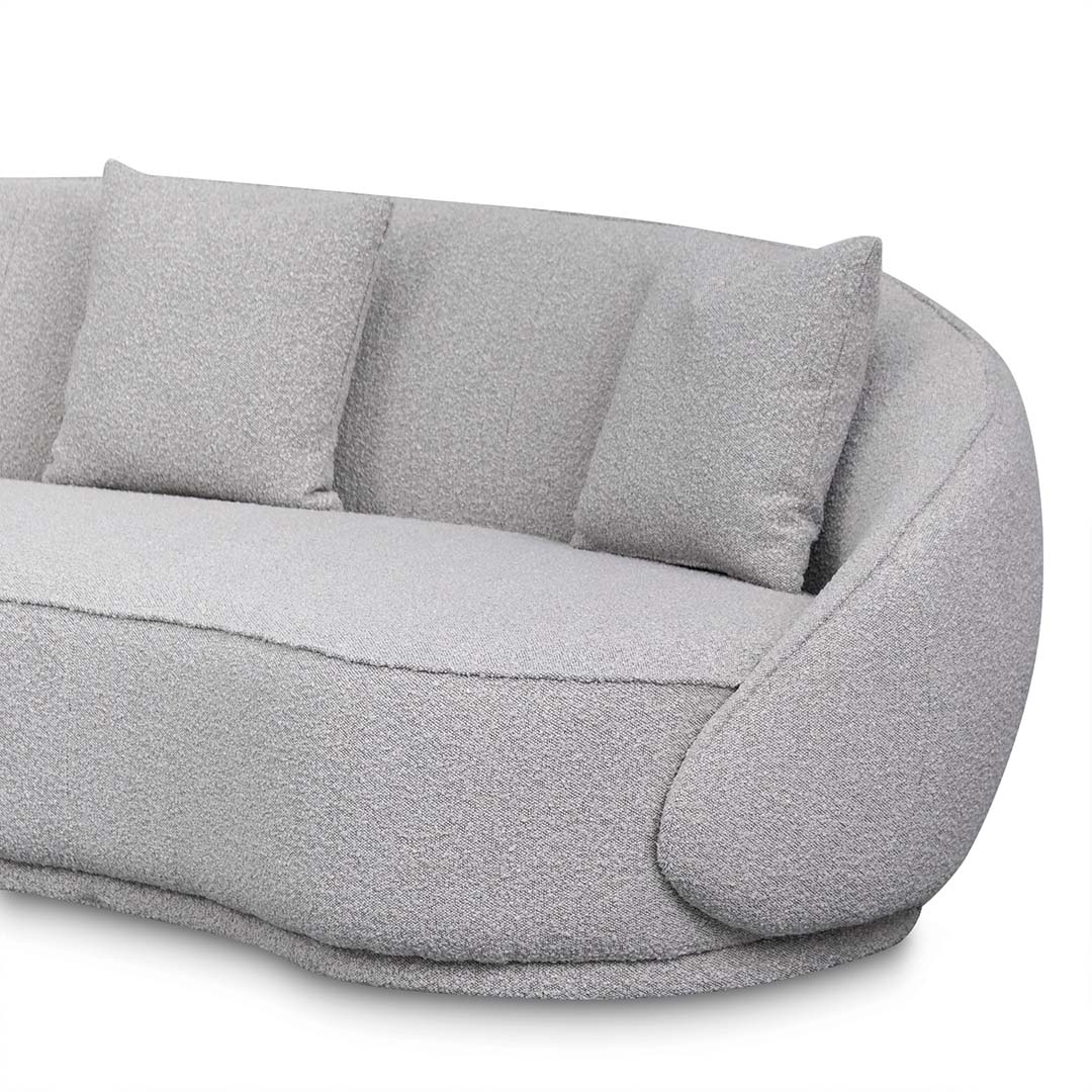 CLC8052-FS 4 Seater Sofa - Ash Grey Boucle - Image 4
