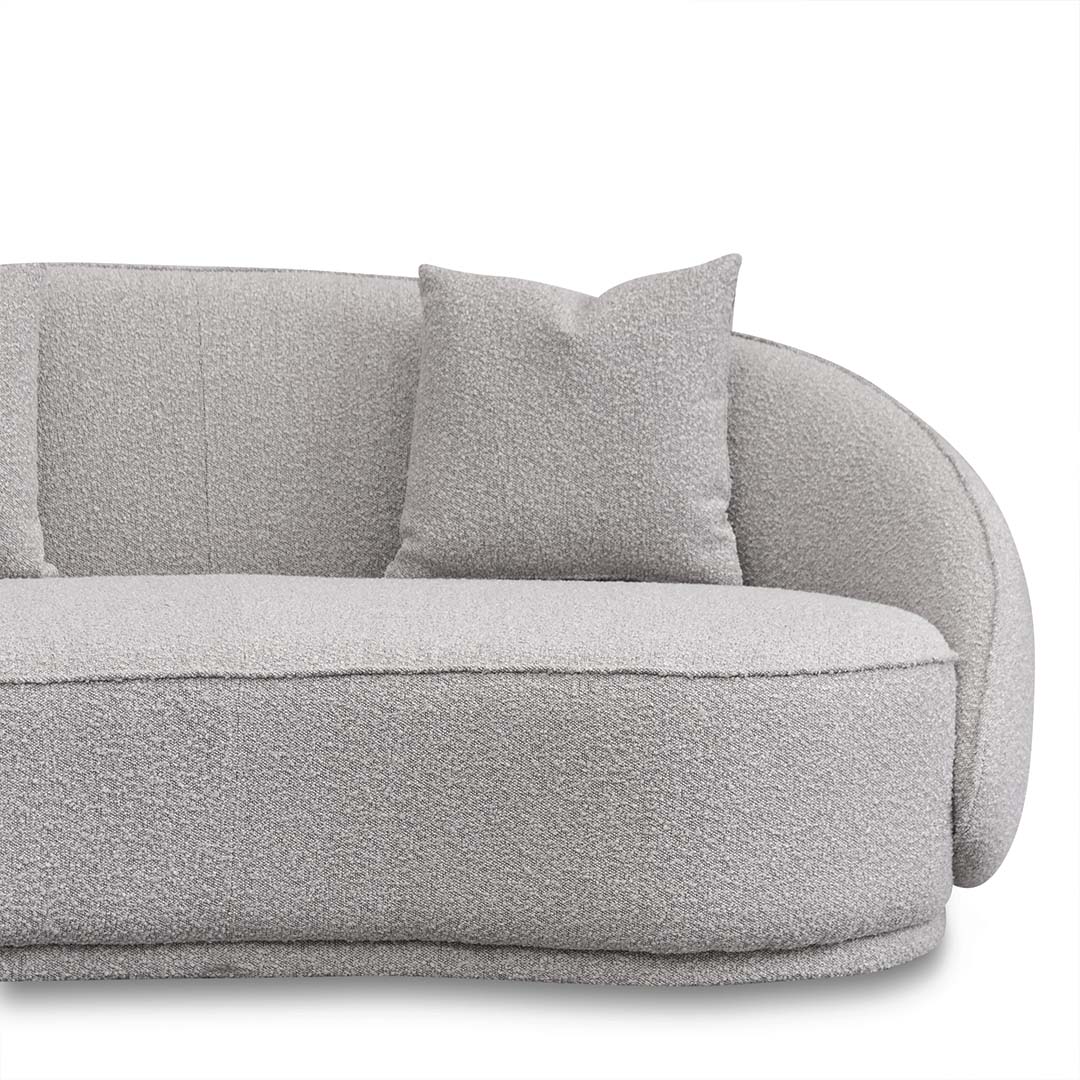 CLC8052-FS 4 Seater Sofa - Ash Grey Boucle - Image 5