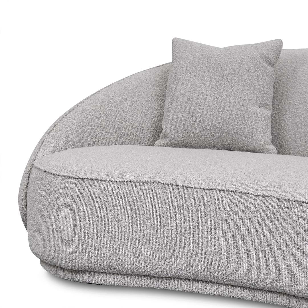 CLC8052-FS 4 Seater Sofa - Ash Grey Boucle - Image 7