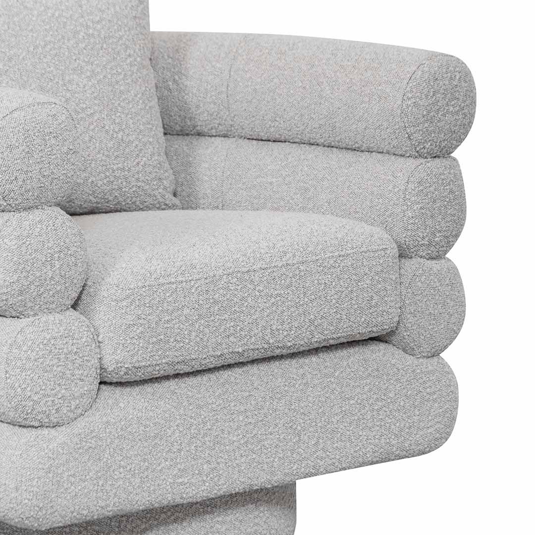 CLC8053-FS Armchair - Ash Grey Boucle - Image 6