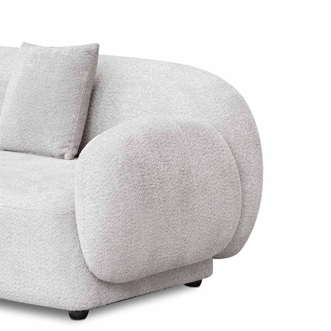 CLC8055-FS 3 Seater Fabric Sofa - Salt White - Image 10