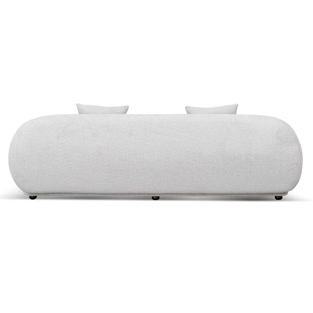 CLC8055-FS 3 Seater Fabric Sofa - Salt White - Image 3