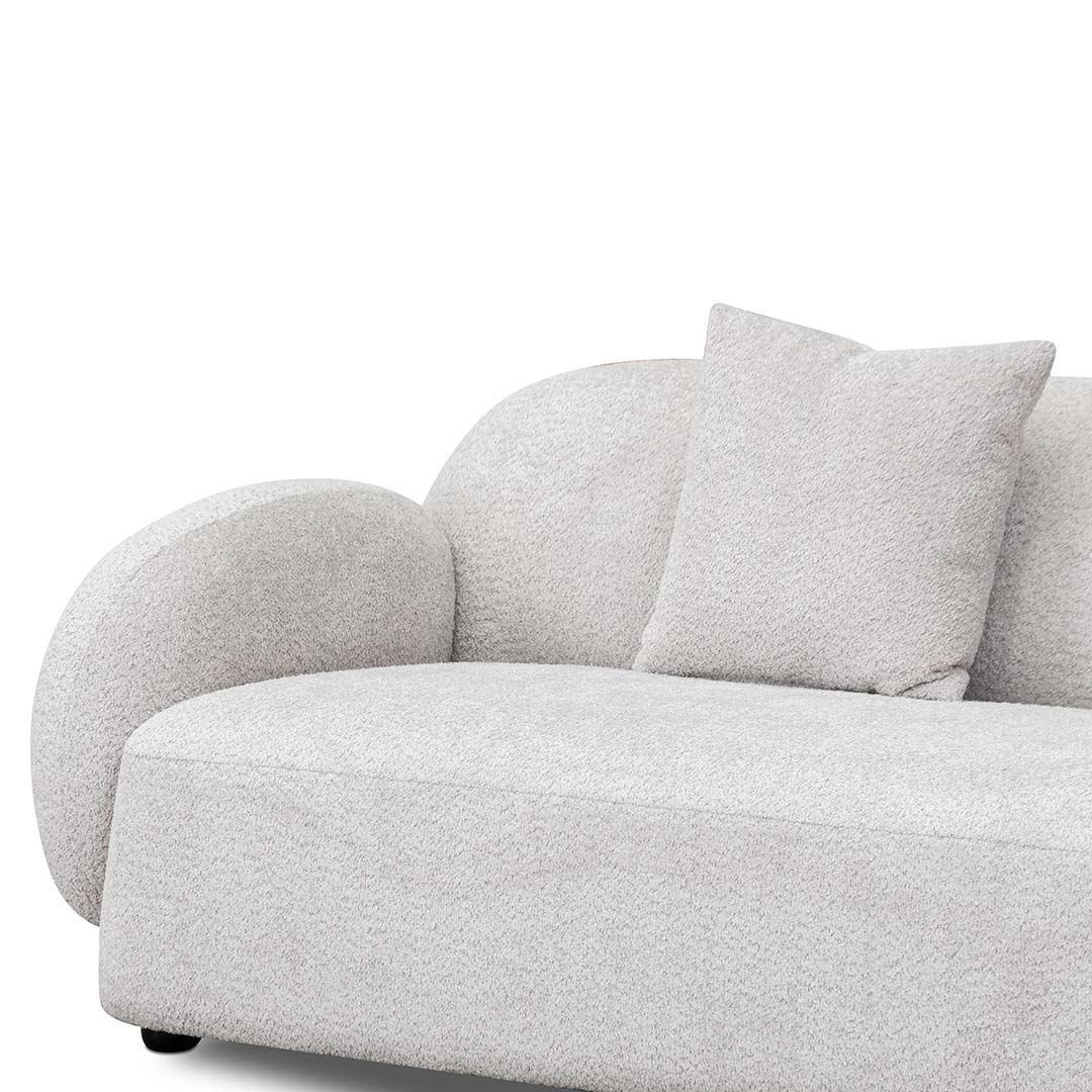 CLC8055-FS 3 Seater Fabric Sofa - Salt White - Image 4
