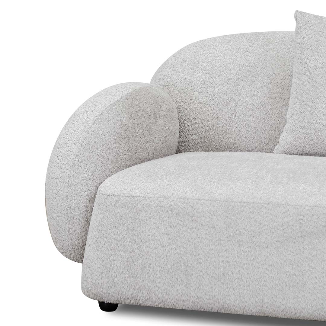 CLC8055-FS 3 Seater Fabric Sofa - Salt White - Image 5