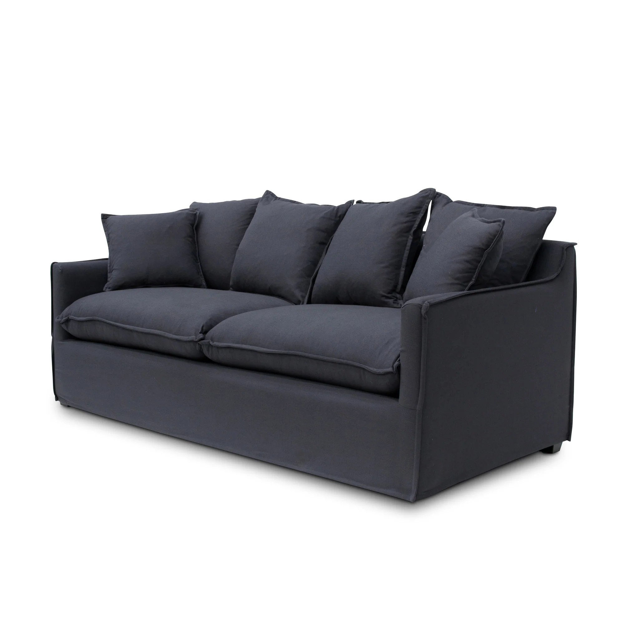 CLC8123-CA 3 Seater Fabric Sofa - Charcoal Linen - Last one - Image 4