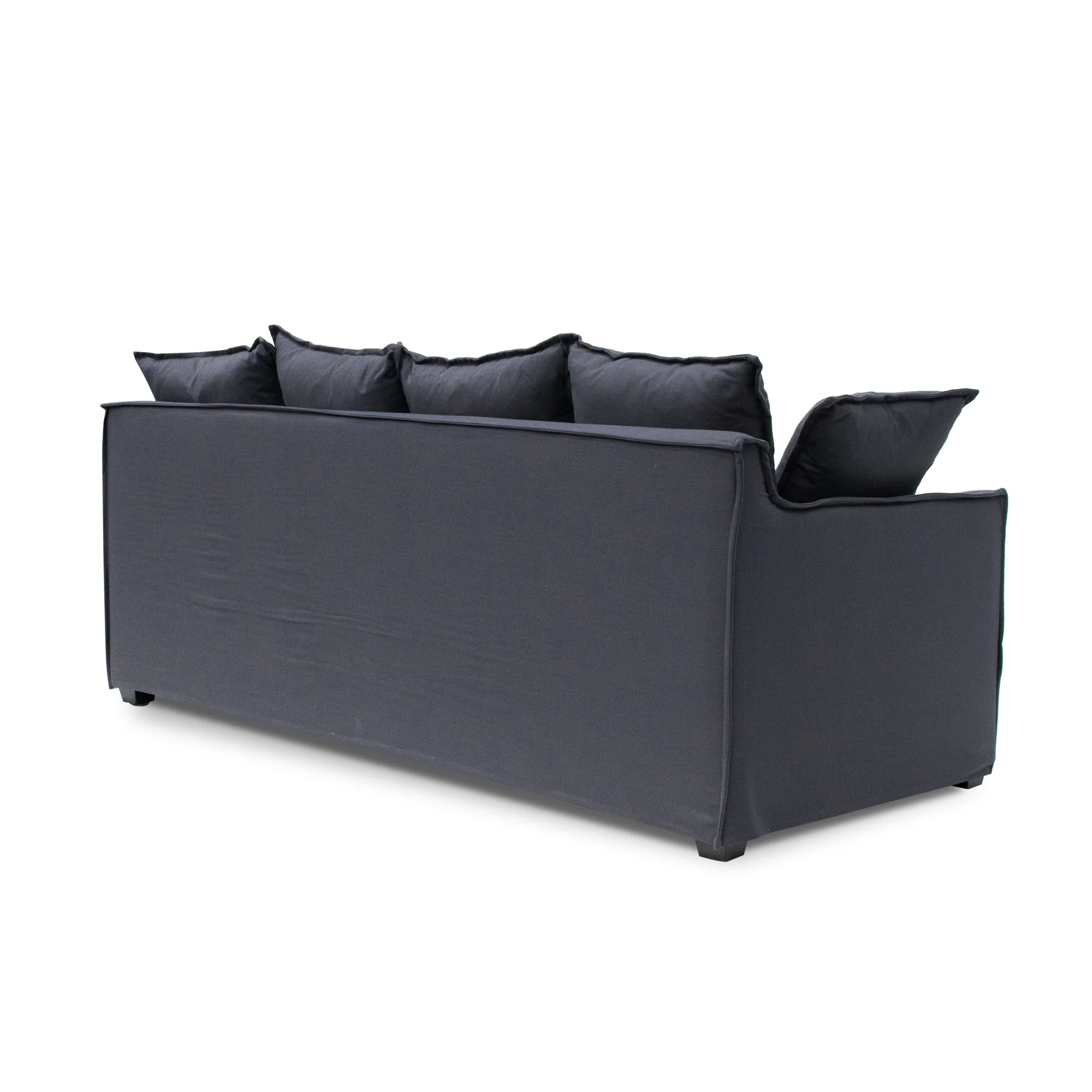 CLC8123-CA 3 Seater Fabric Sofa - Charcoal Linen - Last one - Image 5