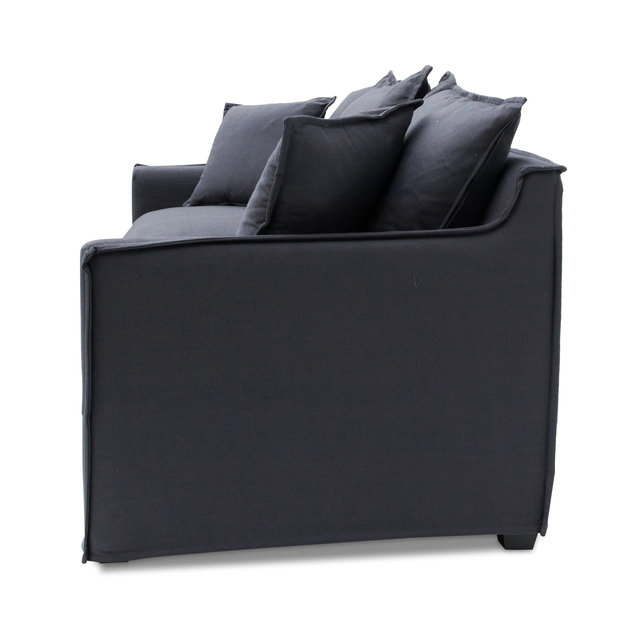 CLC8123-CA 3 Seater Fabric Sofa - Charcoal Linen - Last one - Image 6