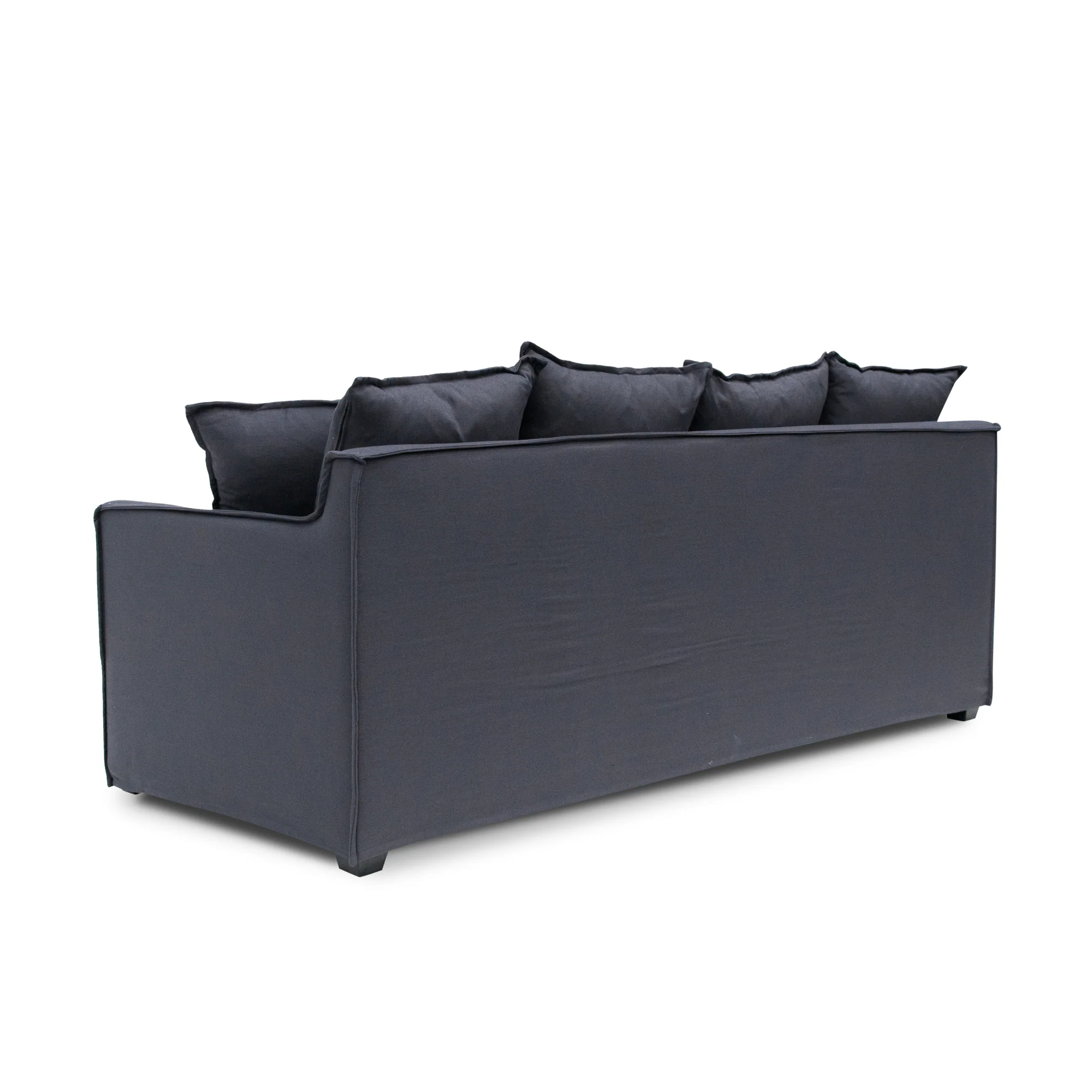 CLC8123-CA 3 Seater Fabric Sofa - Charcoal Linen - Last one - Image 7
