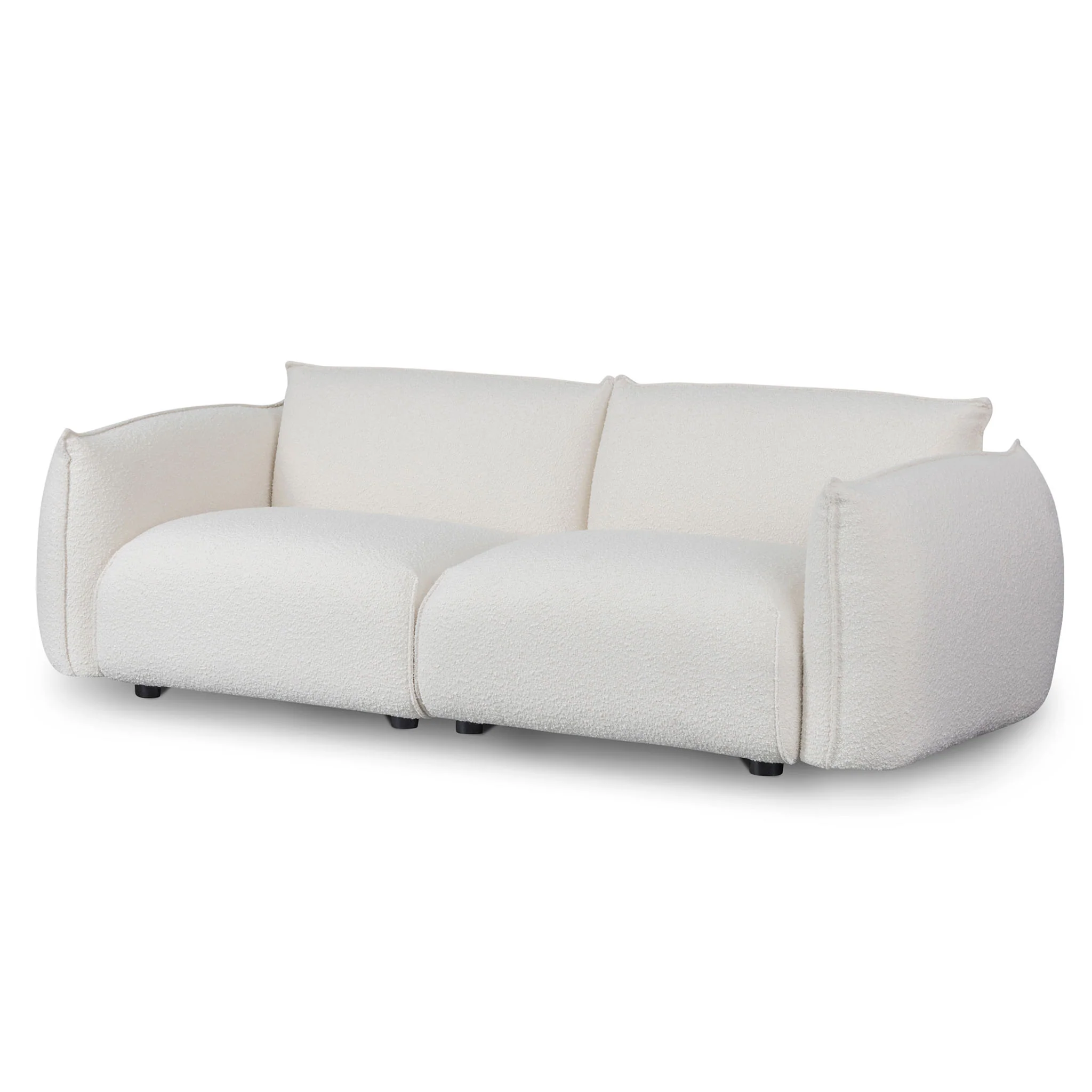 CLC8177-IG 3 Seater Sofa - White Wash Boucle - Image 3